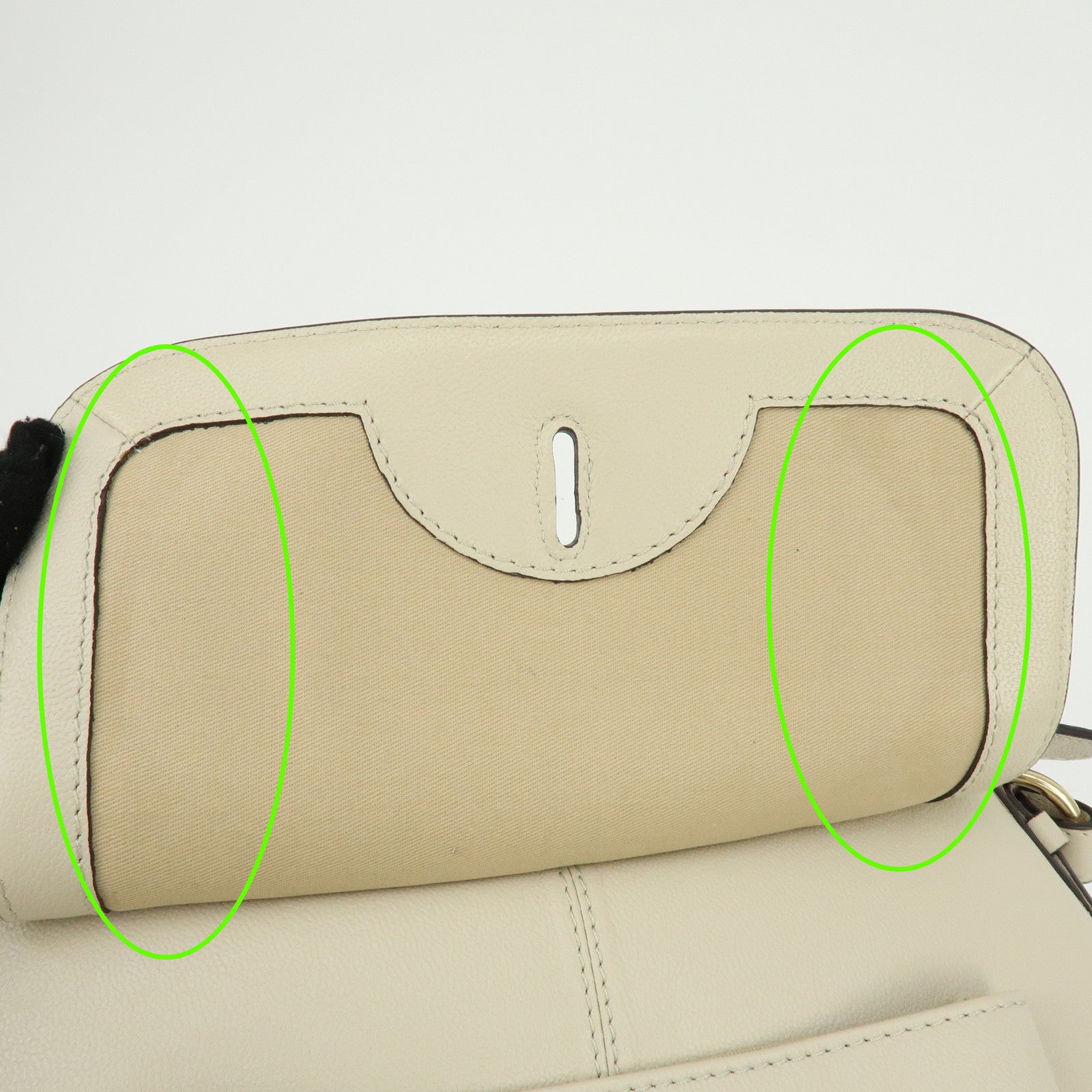 Chloe See By Chloe Joan Leather Shoulder Bag Hand Bag Beige