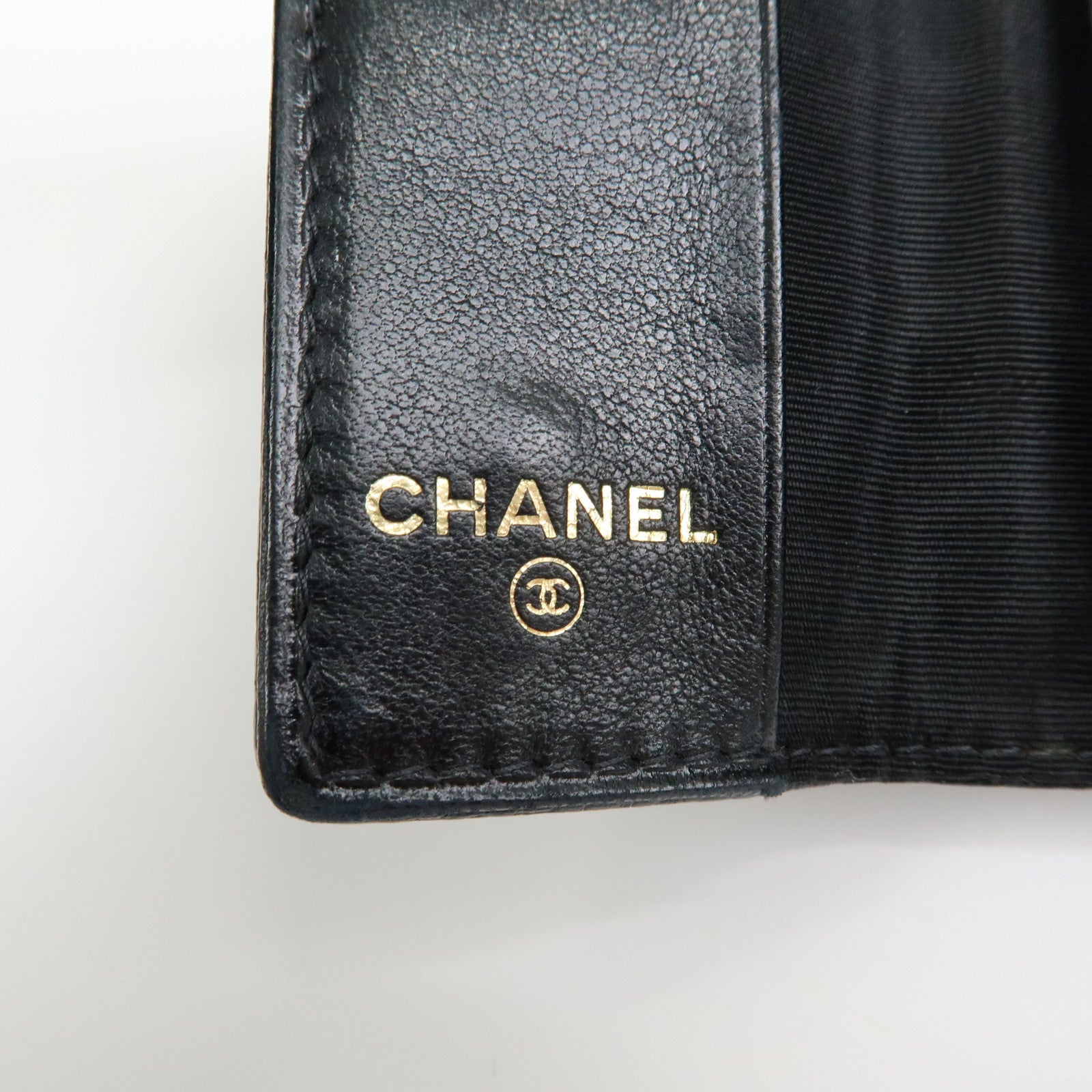 CHANEL COCO Mark Cavierskin Key Case Key Holder Black