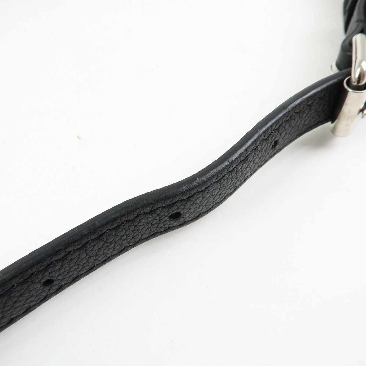 Louis Vuitton Lockme Ever MM Calf Leather 2Way Hand Bag Black M51395