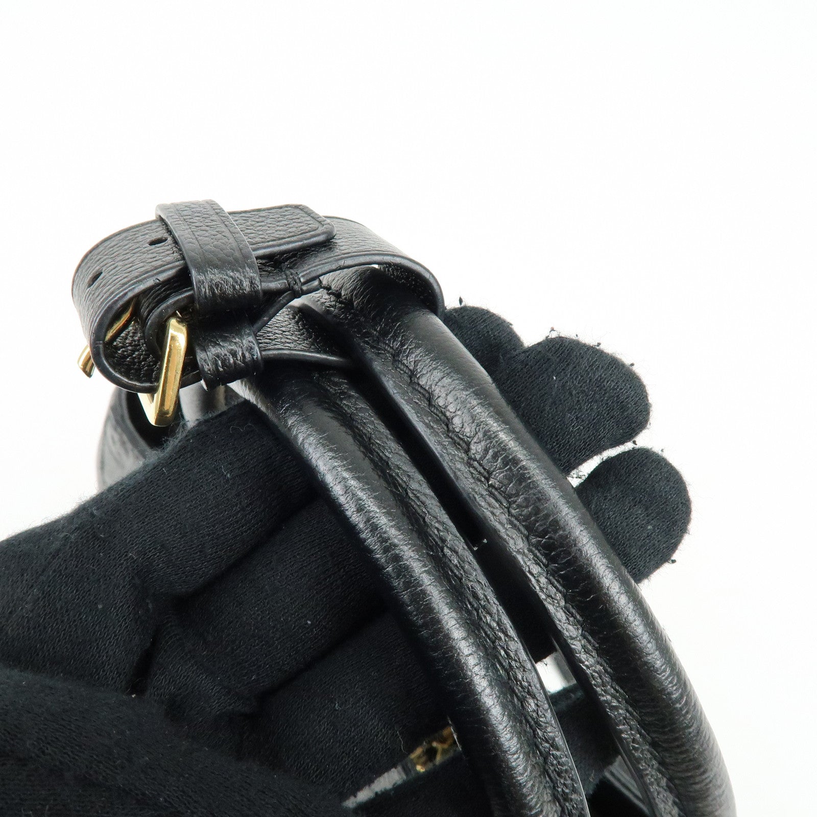 Louis Vuitton Monogram Empreinte Montaigne MM 2Way Hand Bag Noir M41048