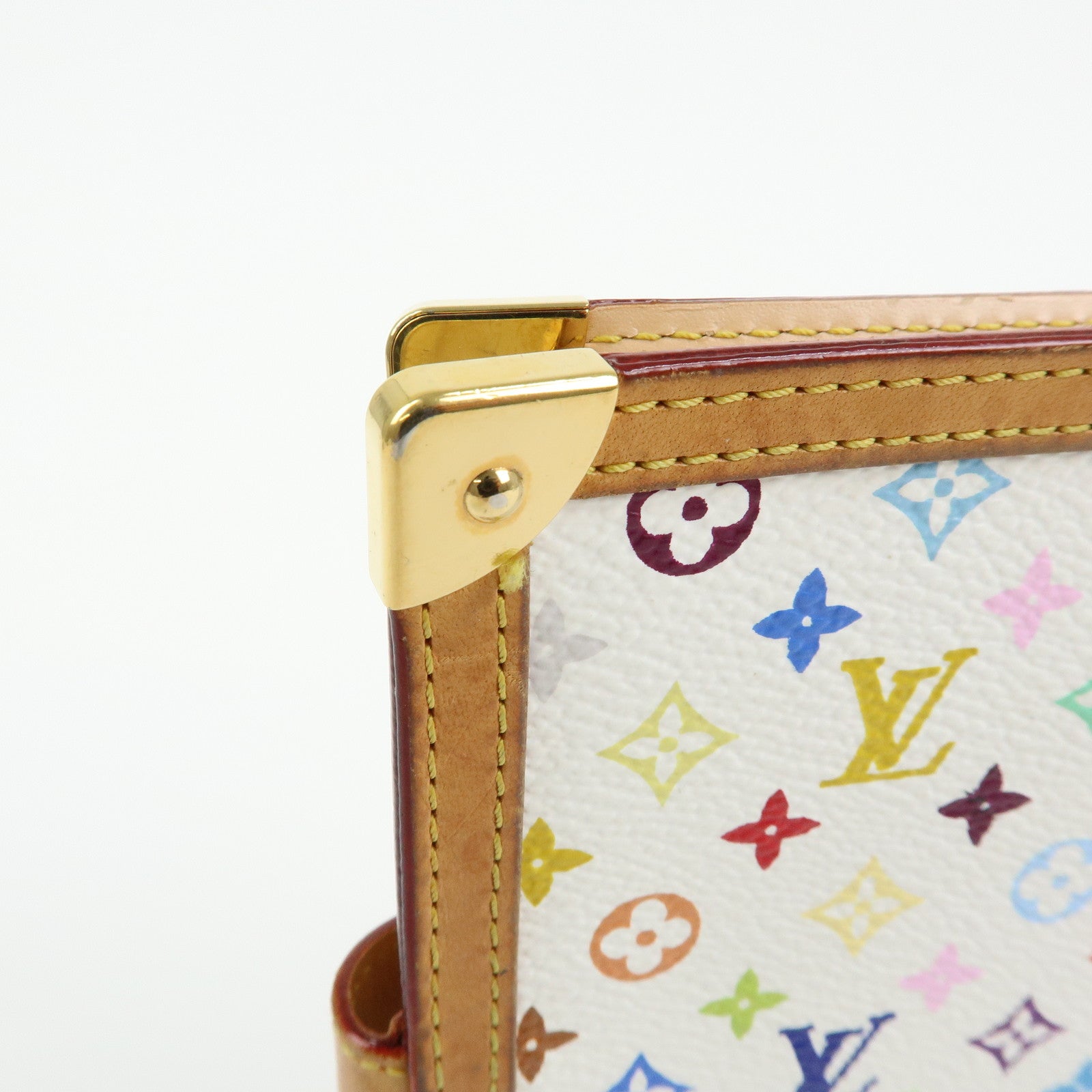 Louis Vuitton Monogram Multicolor Agenda PM Planner Cover Blanc R20896