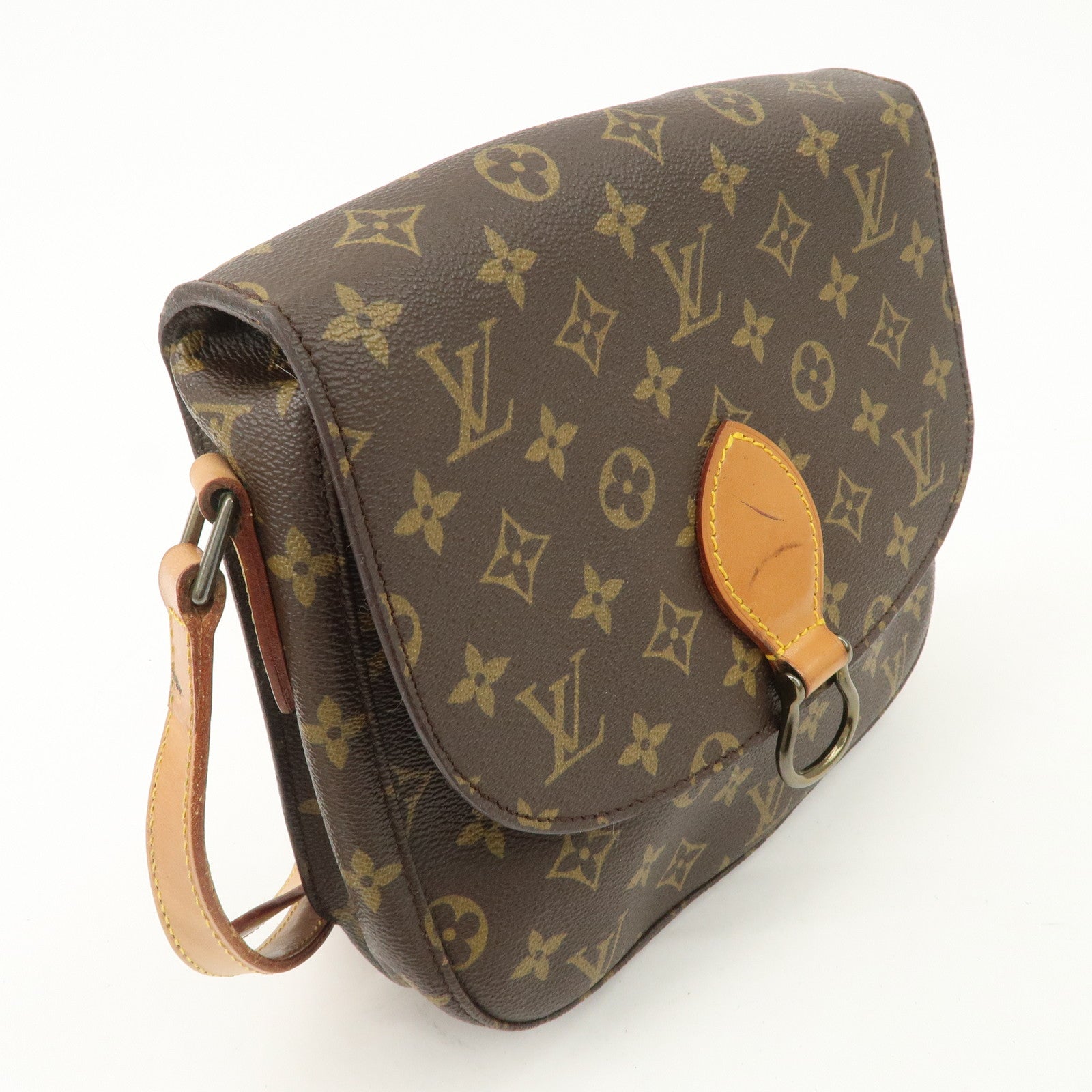 Louis Vuitton Monogram Saint Cloud GM Shoulder Bag Brown M51242 Used