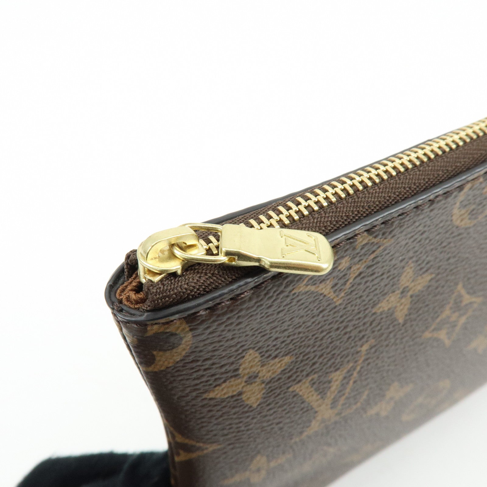 Louis Vuitton Etui Voyage PM Clutch Bag Pouch Brown M44500