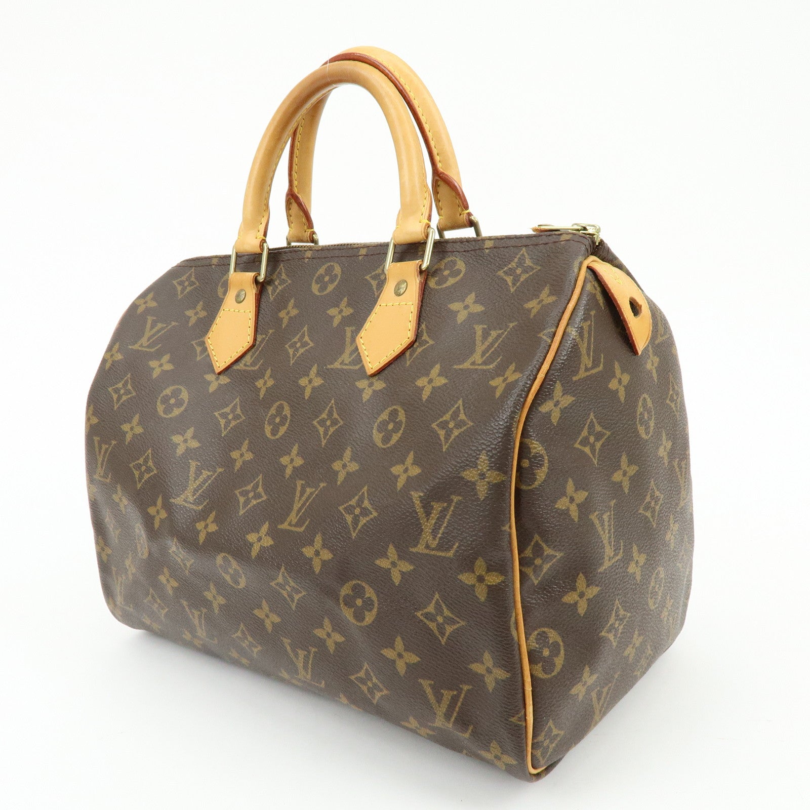 Louis Vuitton Monogram Speedy 30 Boston Bag Hand Bag Brown M41526