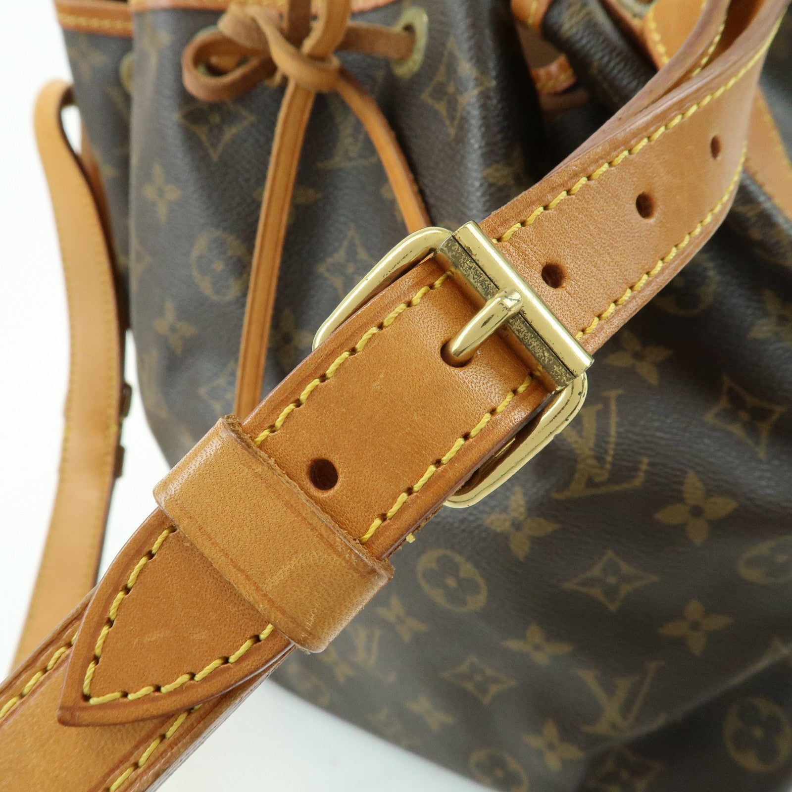 Louis Vuitton Monogram Canvas Petit Noe Shoulder Bag Brown M42226