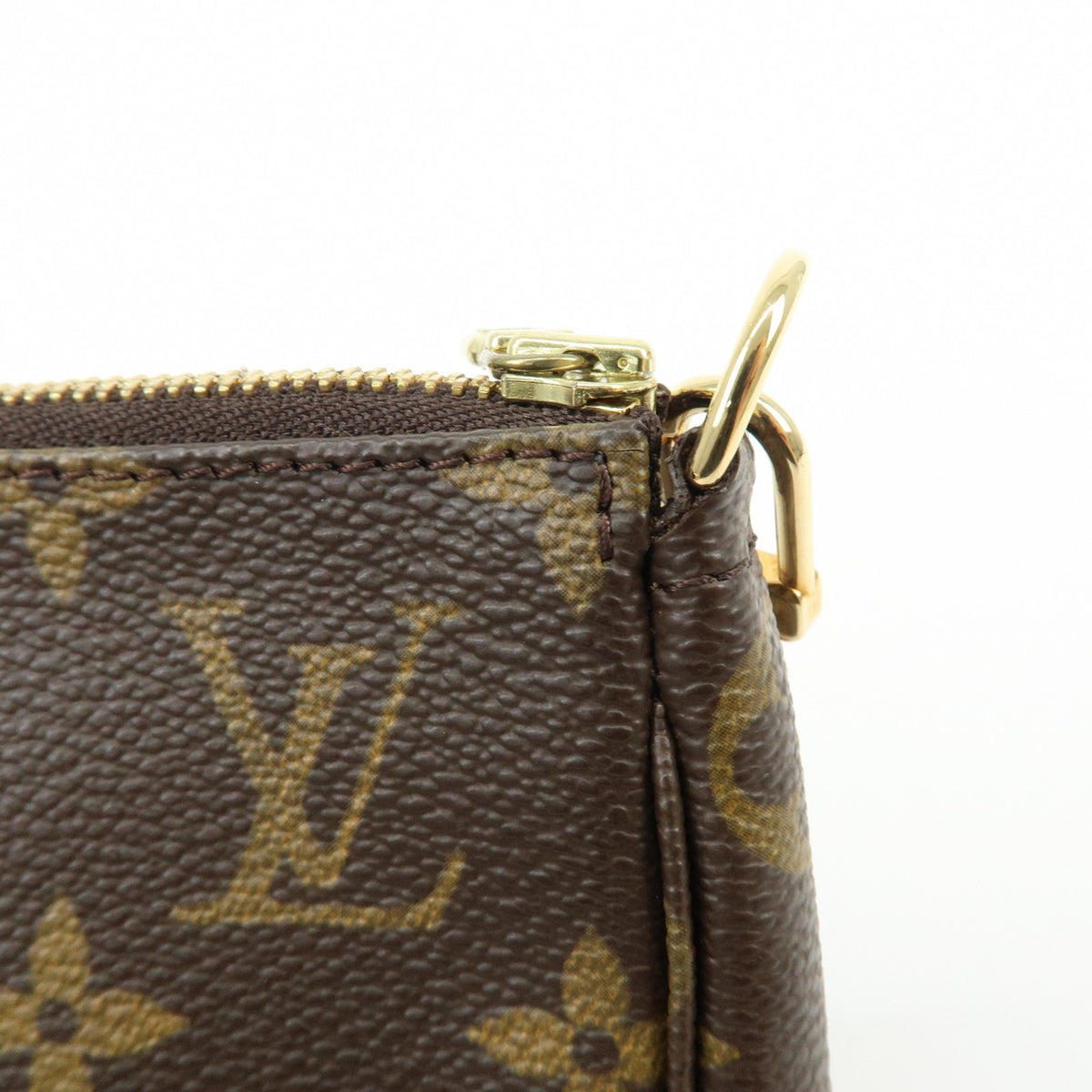 Louis Vuitton Monogram Pochette Accessoires Pouch Hand Bag Brown M51980