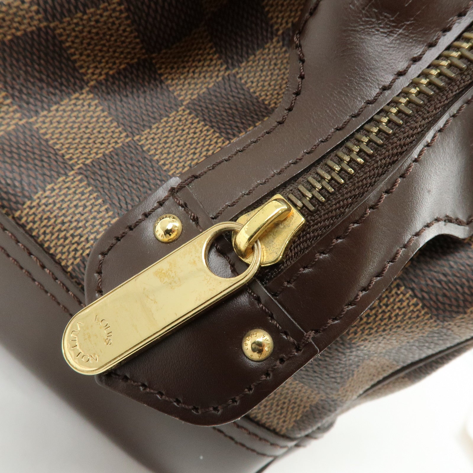 Louis Vuitton Damier Ebene Knightsbridge Boston Bag Hand Bag N51201