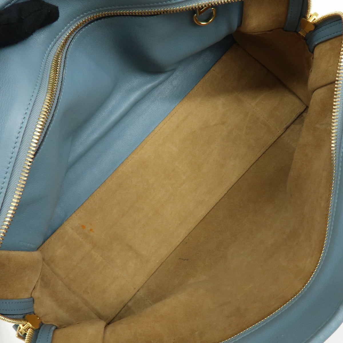 LOEWE Anagram Amazona 36 Leather 2Way Hand Bag Boston Bag Blue