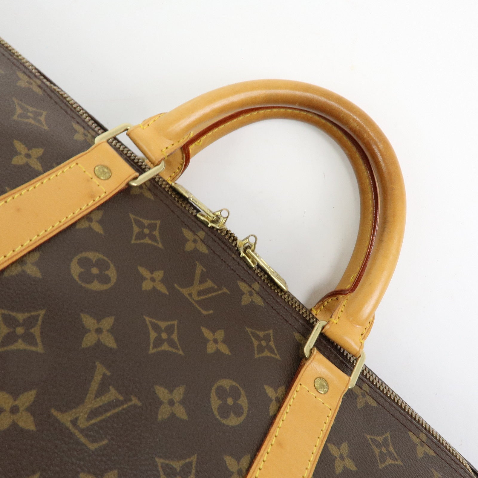 Louis Vuitton Monogram Keep All 60 Boston Bag Brown M41422
