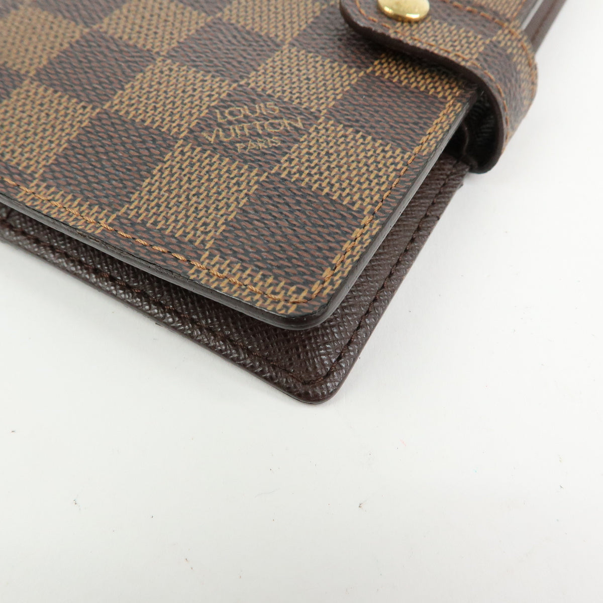 Louis Vuitton Damier Agenda PM Planner Cover Brown R20700