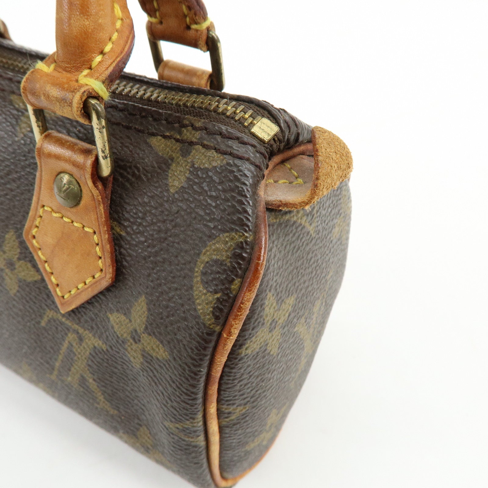 Louis Vuitton Monogram Canvas Mini Speedy Hand Bag & Strap M41534