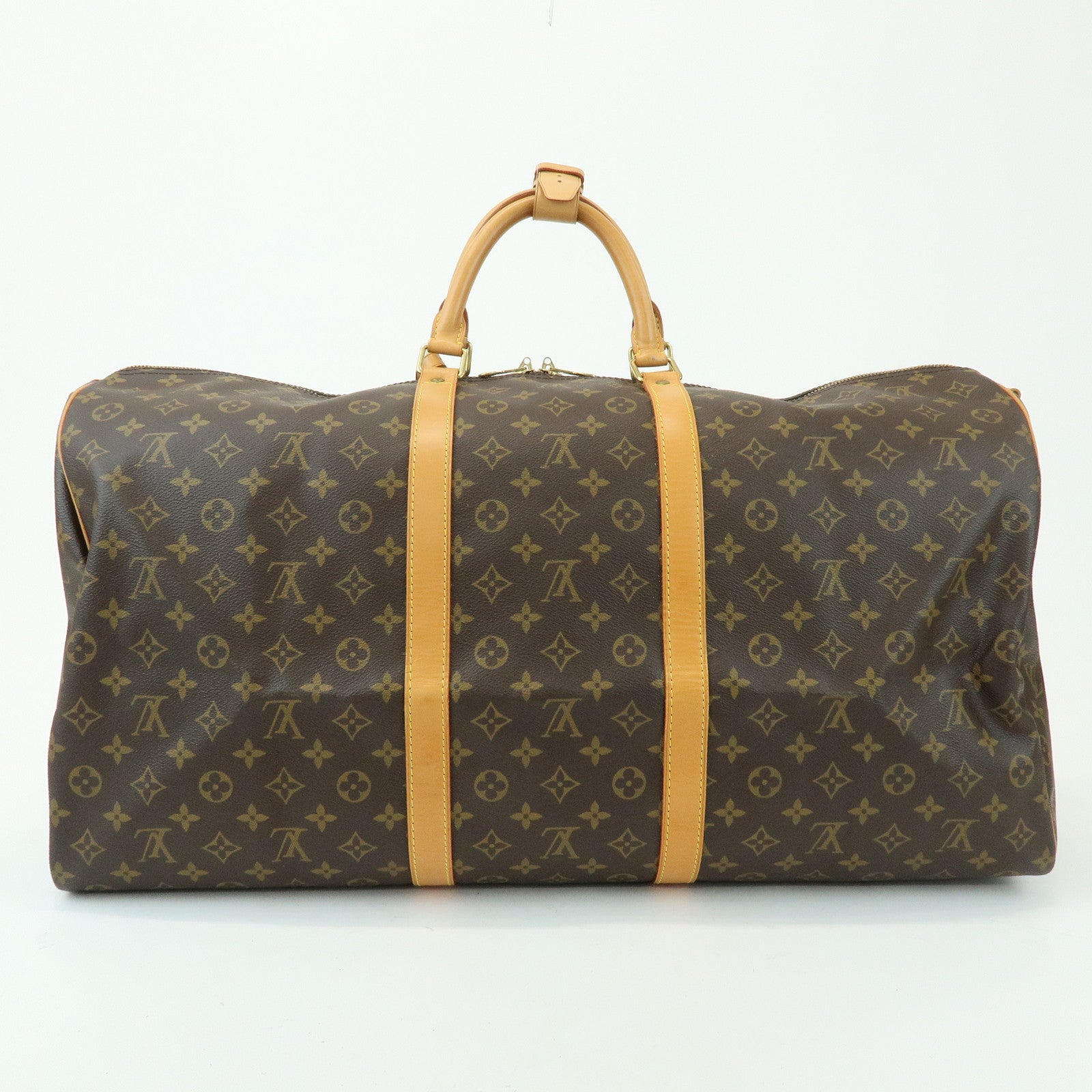 Louis Vuitton Monogram Keep All Bandouliere 60 Bag Brown M41412