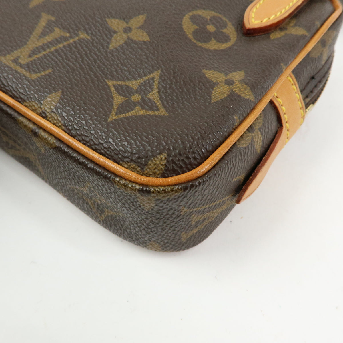 Louis Vuitton Monogram Pochette Marly Bandouliere Bag Brown M51828
