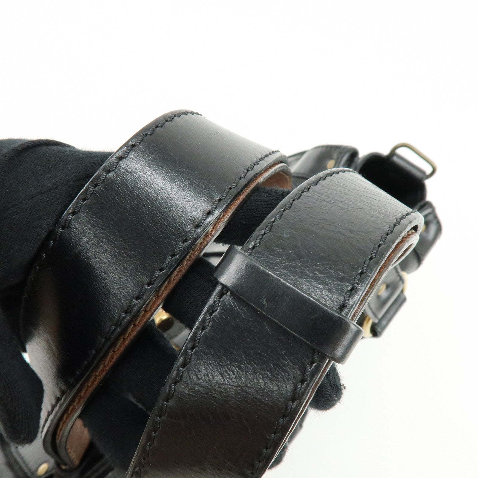 Chloe Kerala Leather Shoulder Bag Hand Bag Satchel Bag Black