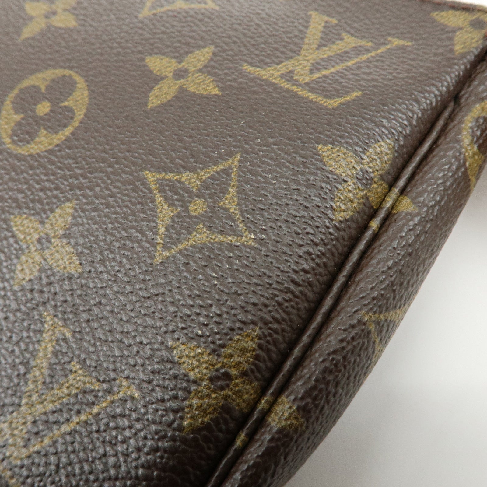 Louis Vuitton Monogram Canvas Set of 2 Pochette Accessoires Pouch Brown