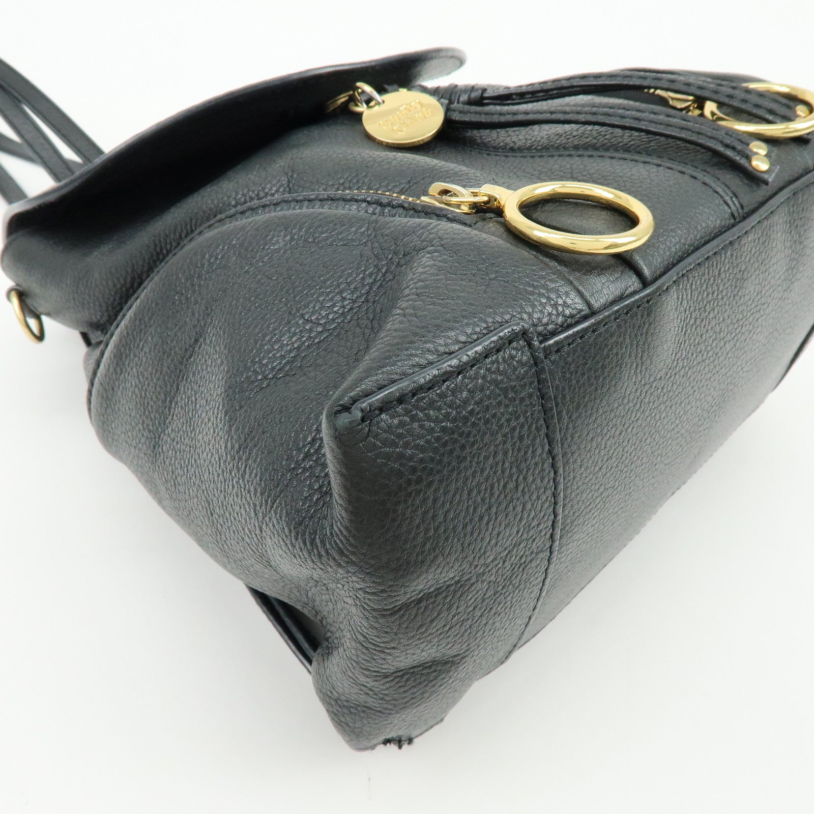 Chloe See By Chloe Leather Olga 2Way Bag Mini Backpack Shoulder Bag