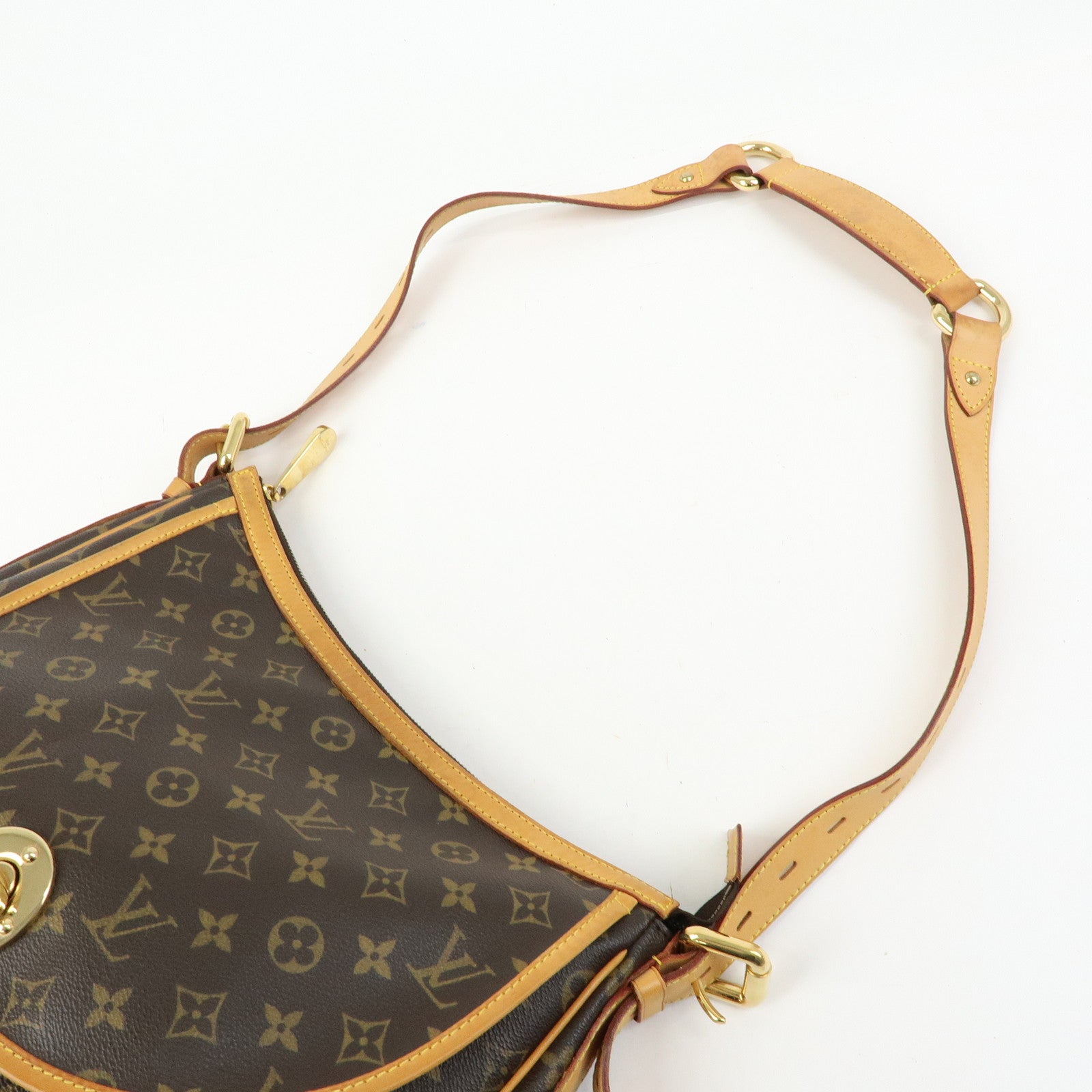 Louis Vuitton Monogram Tulum GM Shoulder Bag Brown M40075