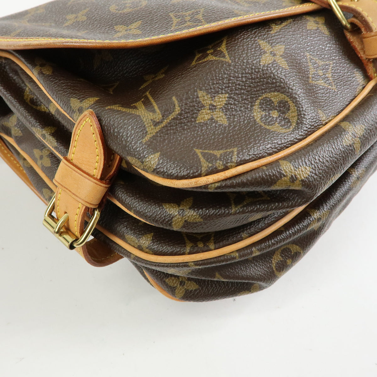 Louis Vuitton Monogram Saumur 30 Canvas Shoulder Bag Brown M42256