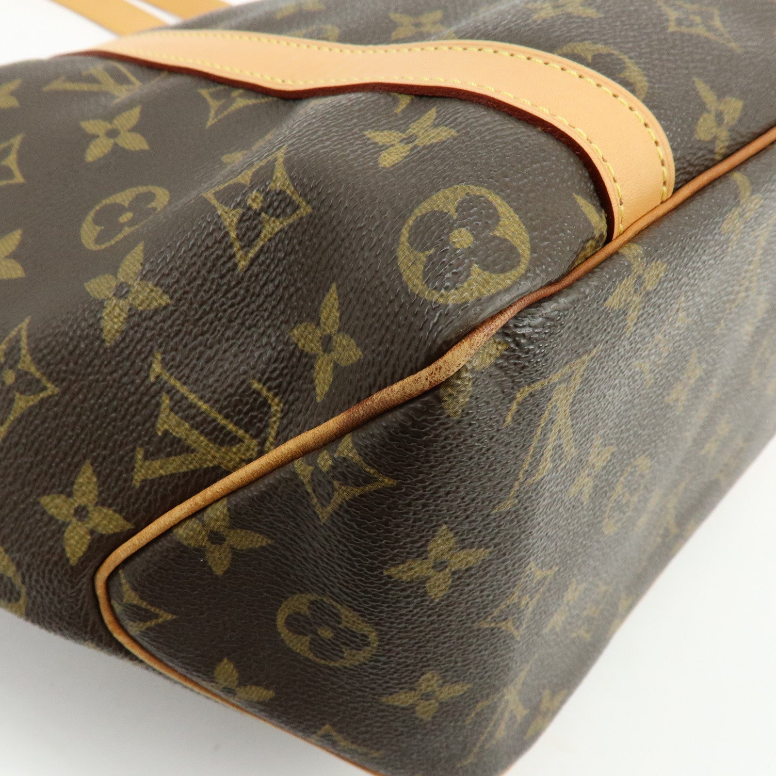 Louis Vuitton Monogram Sac Shopping Canvas Shoulder Bag Brown M51108