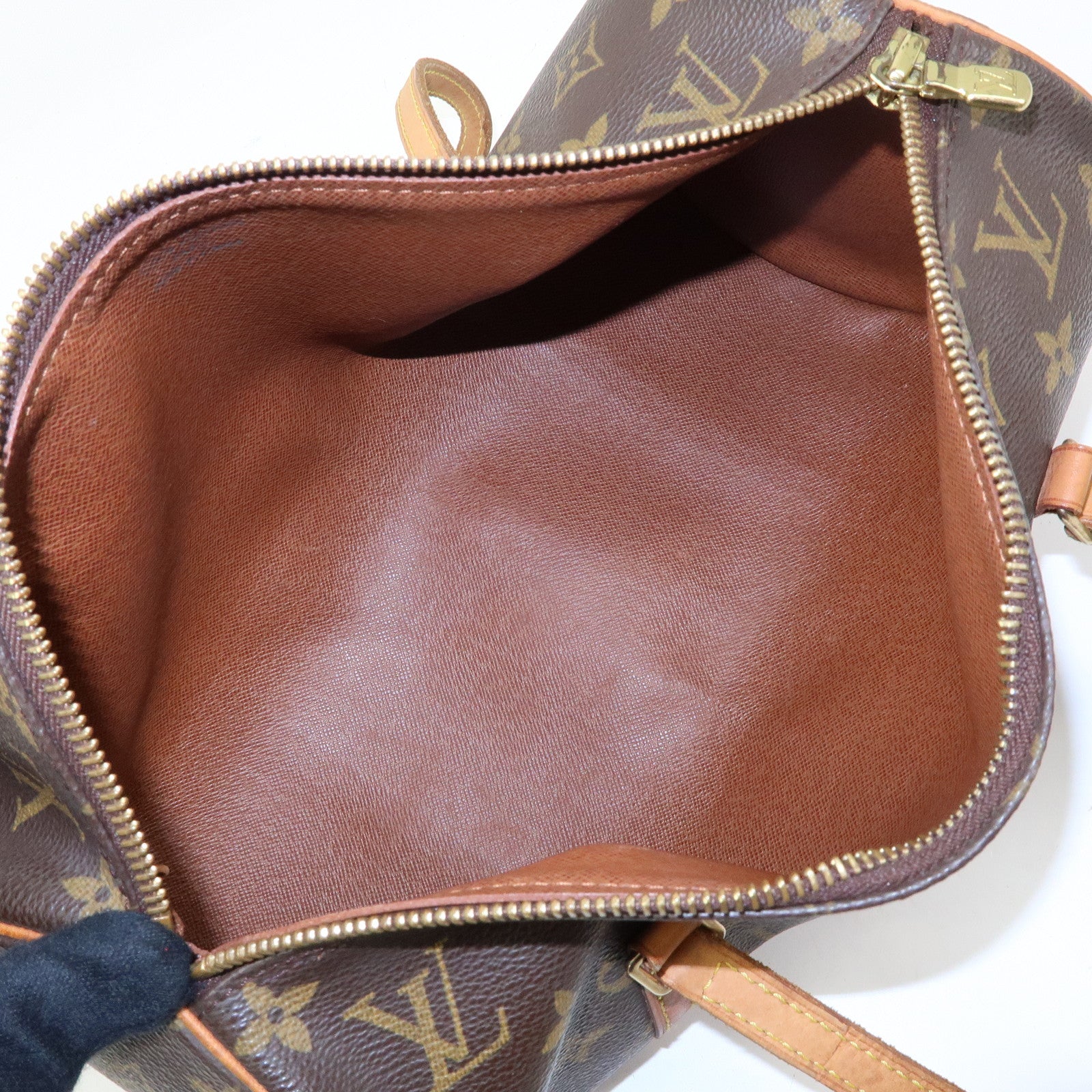 Louis Vuitton Monogram Papillon 30 Hand Bag Brown M51385