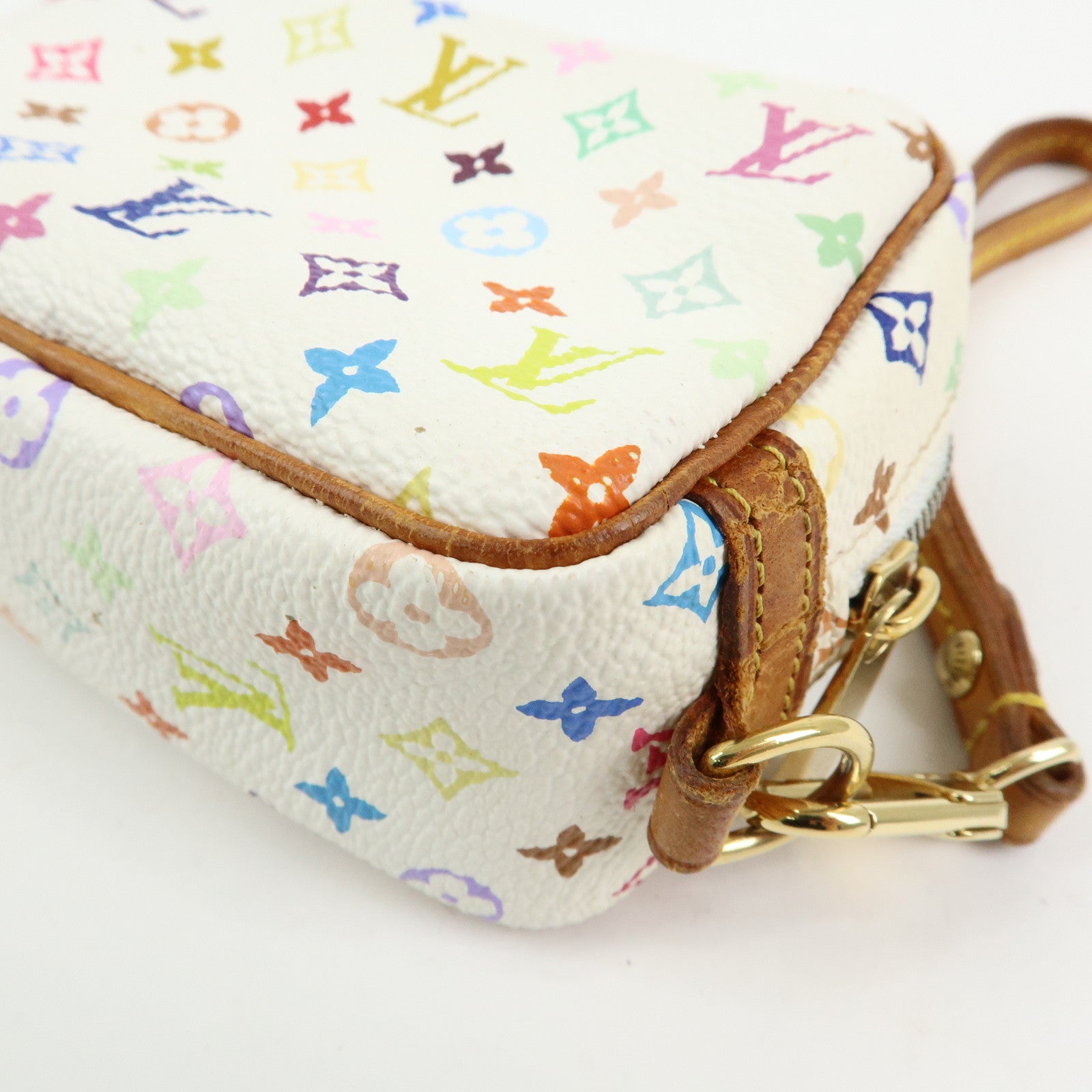 Louis Vuitton Monogram Multicolor Trousse Wapity Pouch Blanc M58033
