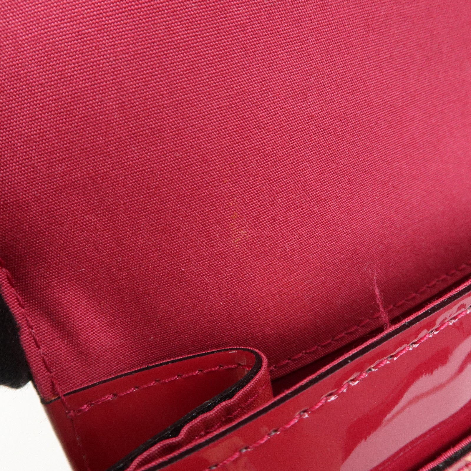 Louis Vuitton Vernis Pochette Louise GM Clutch Bag Rose Indien M61317
