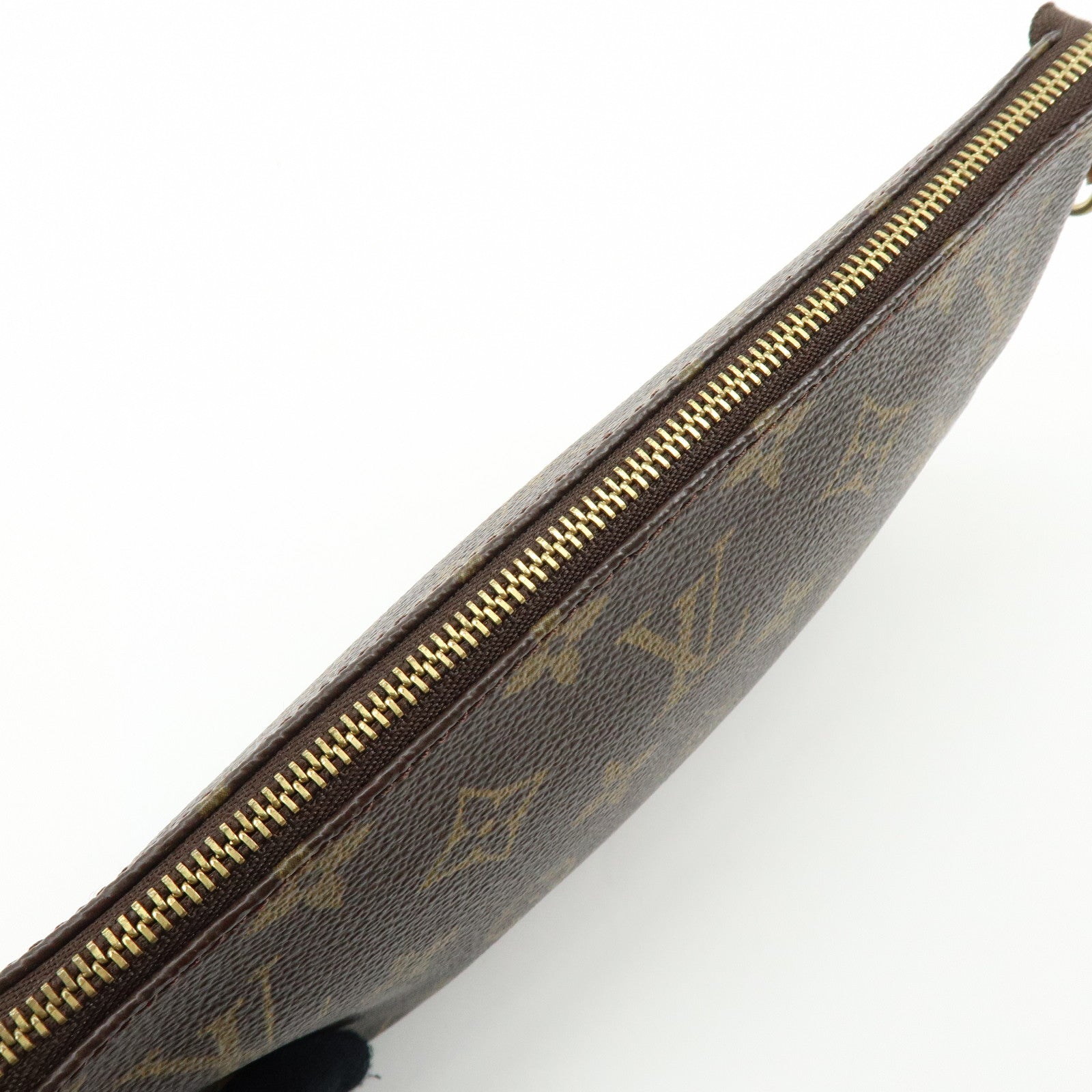 Louis Vuitton Monogram Canvas Set of 2 Pochette Accessoires Pouch Brown