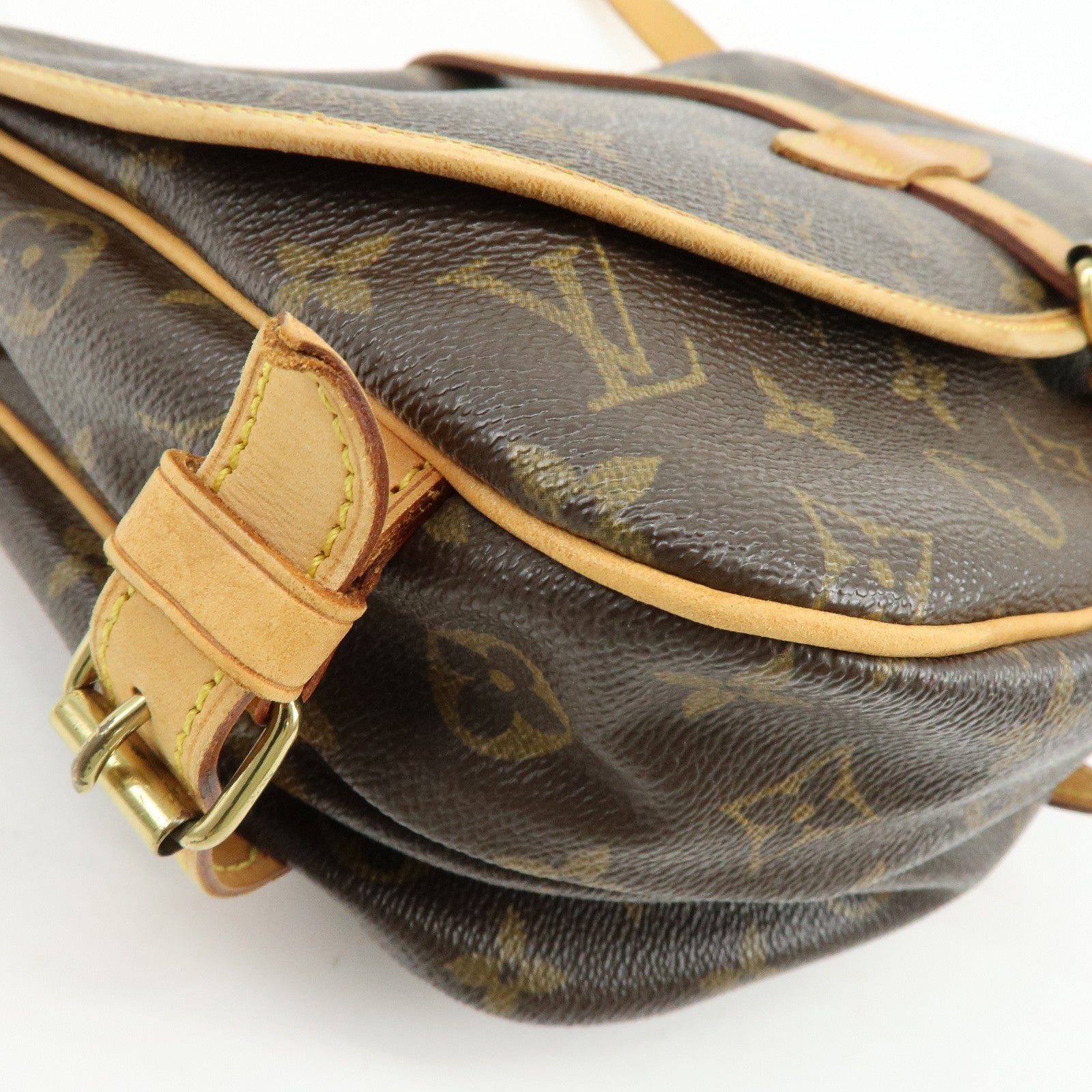Louis Vuitton Monogram Saumur 30 Canvas Shoulder Bag Brown M42256