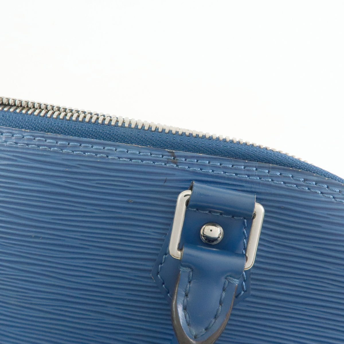 Louis Vuitton Epi Alma PM Leather Hand Bag Toledo Blue M52145