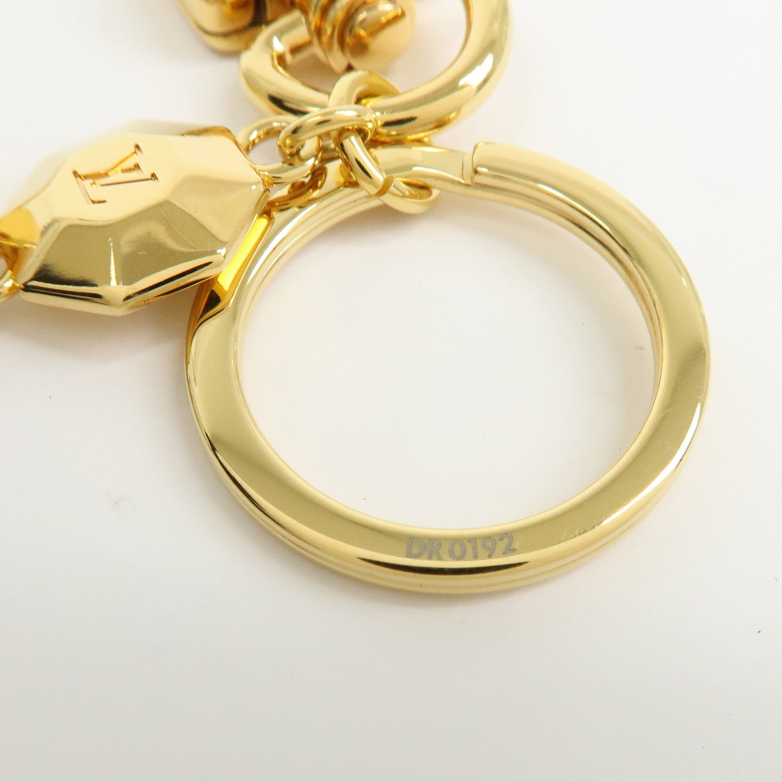 Louis Vuitton Porte Cles LV Facettes Bag Charm Gold M65216