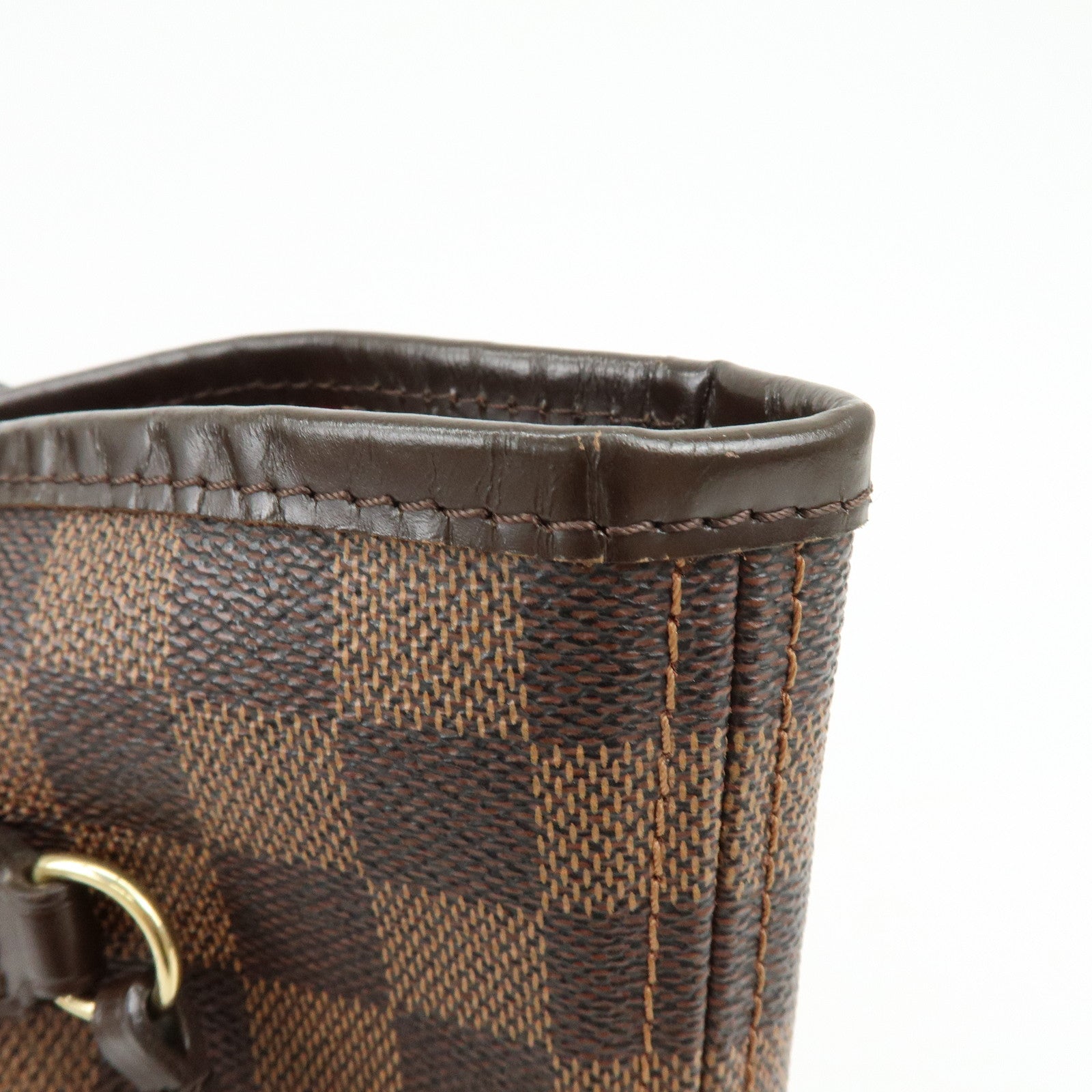 Louis Vuitton Damier Ebene Neverfull MM Tote Bag Cerise N41358