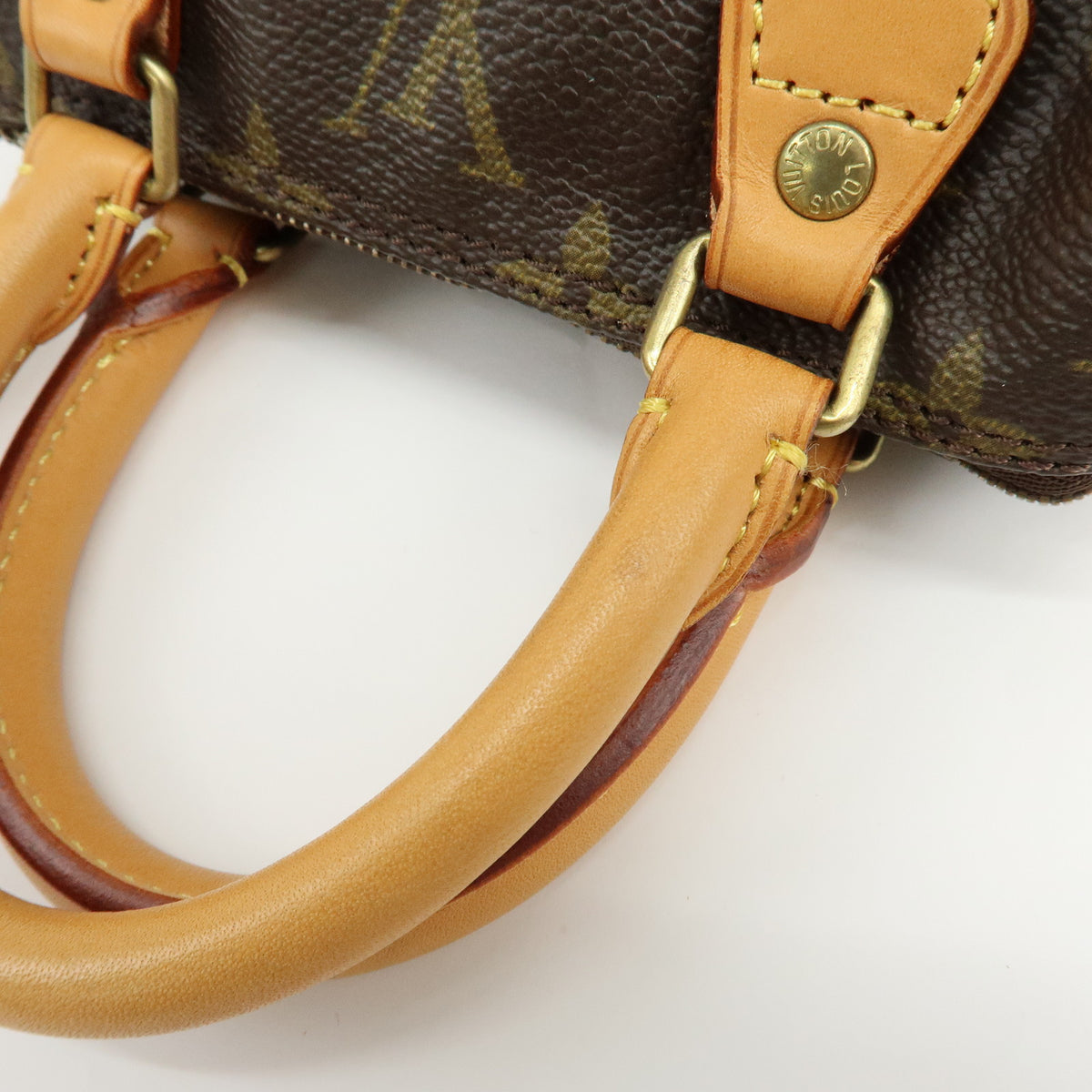 Louis Vuitton Monogram Mini Speedy Hand Bag and Strap M41534 J00109 Lot