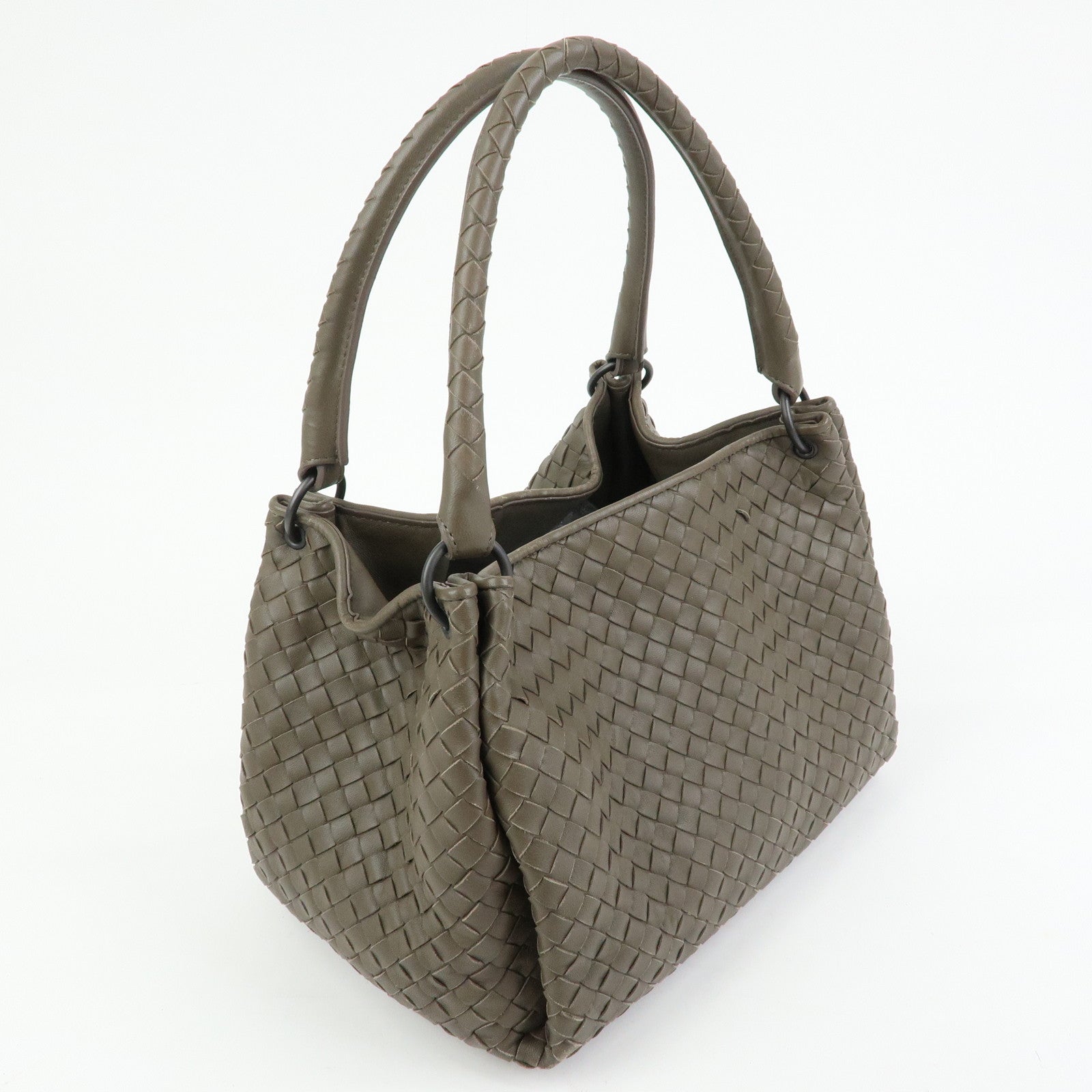 BOTTEGA VENETA Intrecciato Parachute Nappa Leather Shoulder Bag 428047