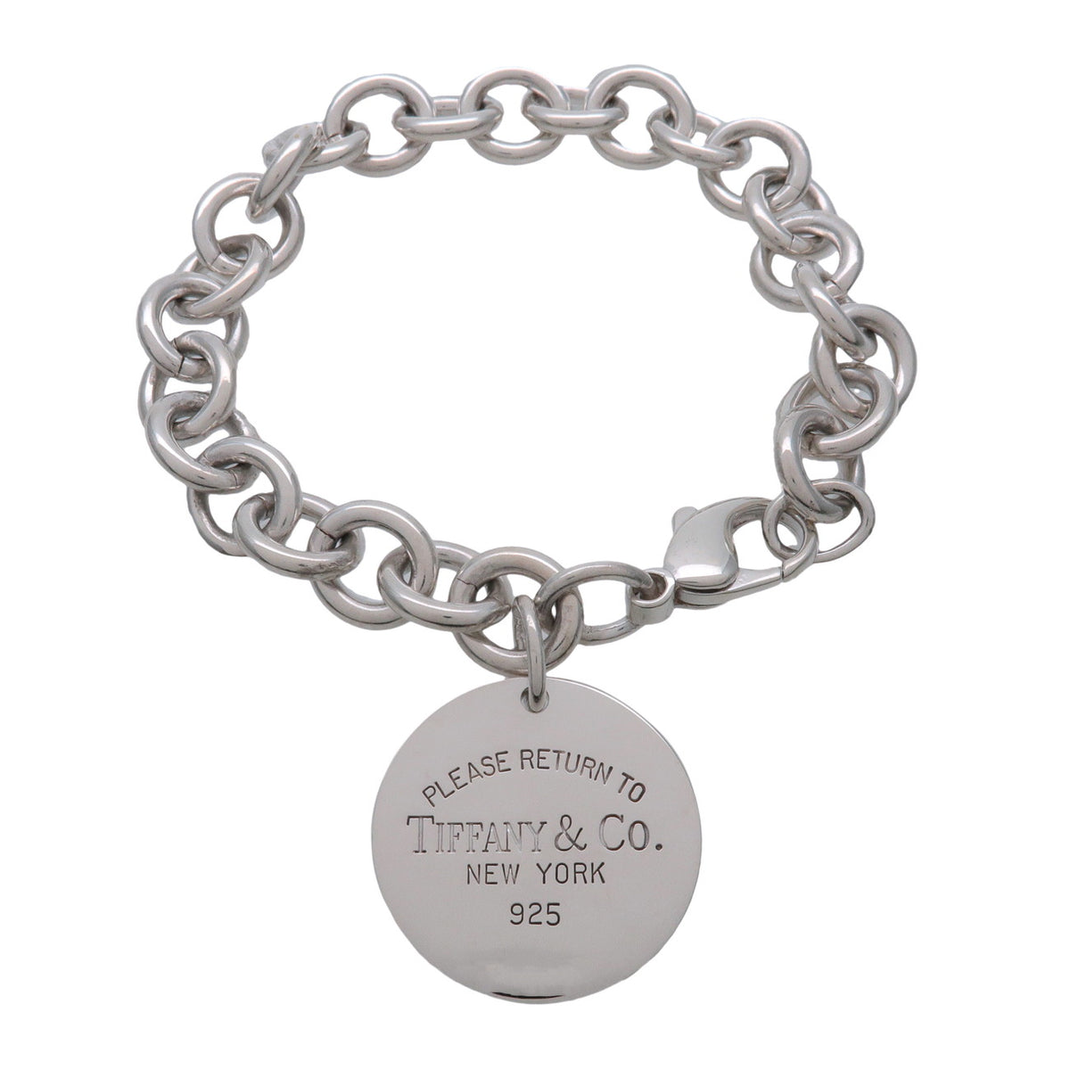 Tiffany & Co Return to Tiffany Round Tag Bracelet SV925 Silver