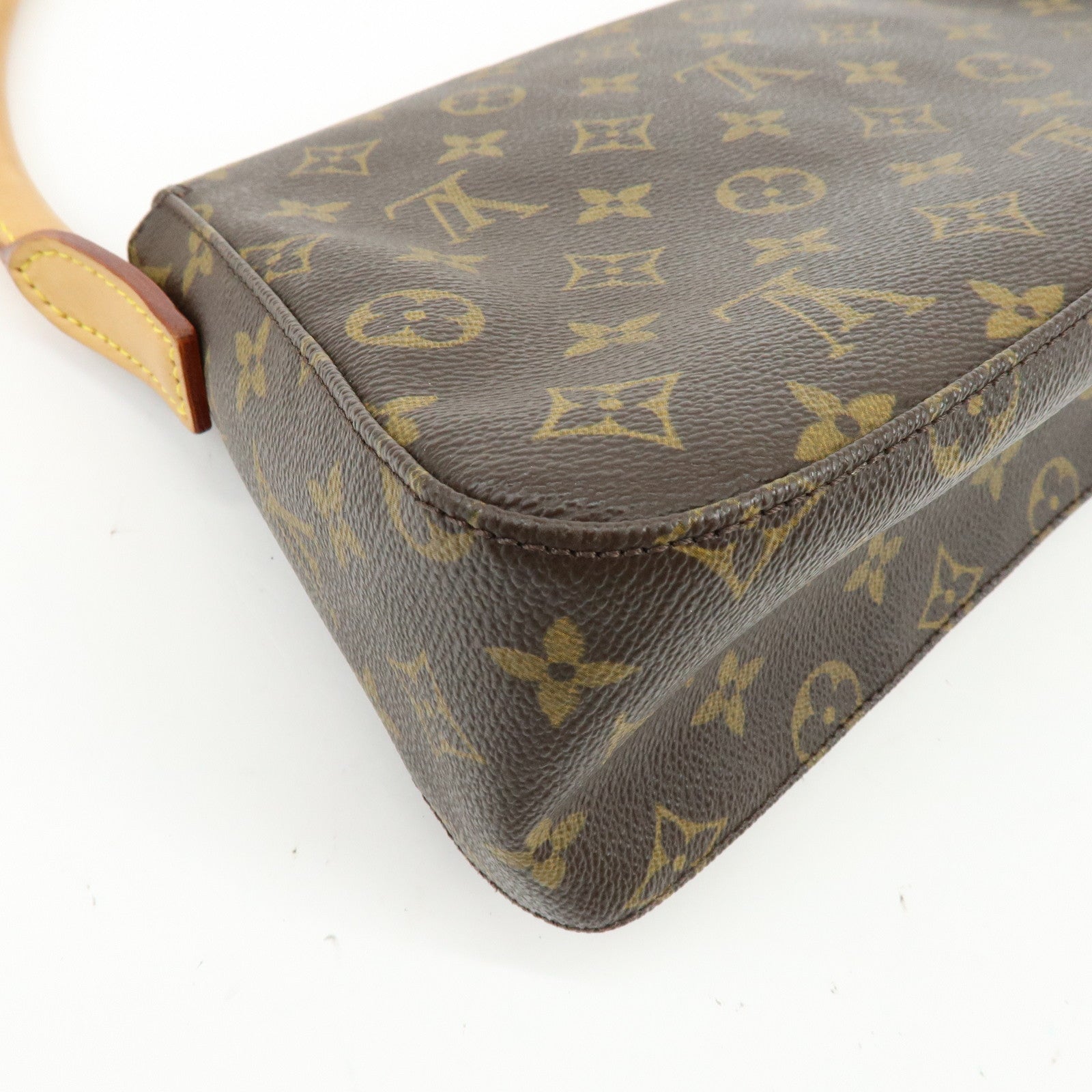 Louis Vuitton Monogram Mini Looping Shoulder Bag Hand Bag Brown M51147
