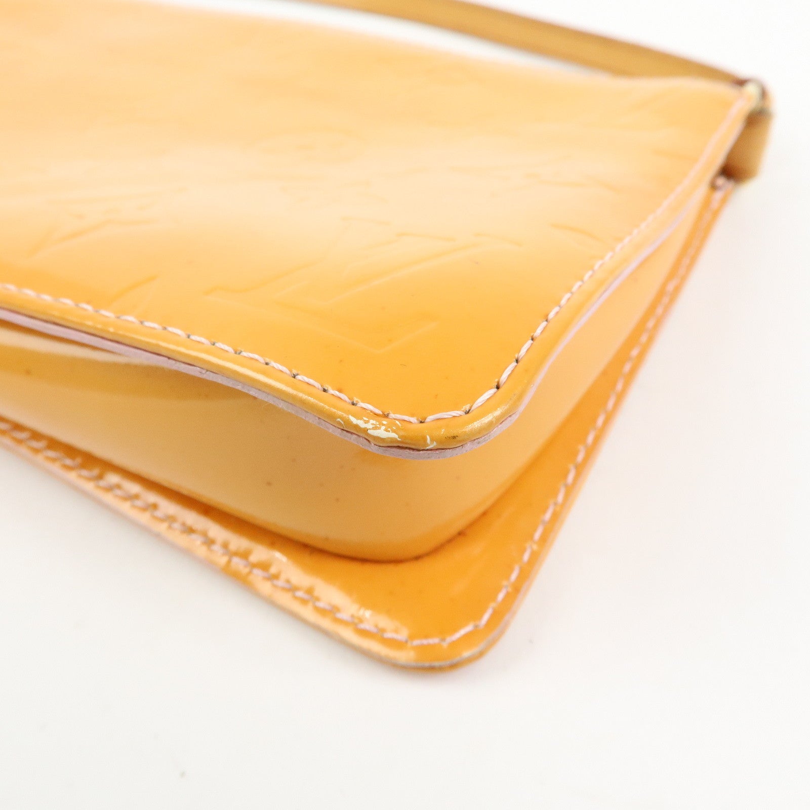 Louis Vuitton Monogram Vernis Lexington Accessoires Pouch Orange M91057