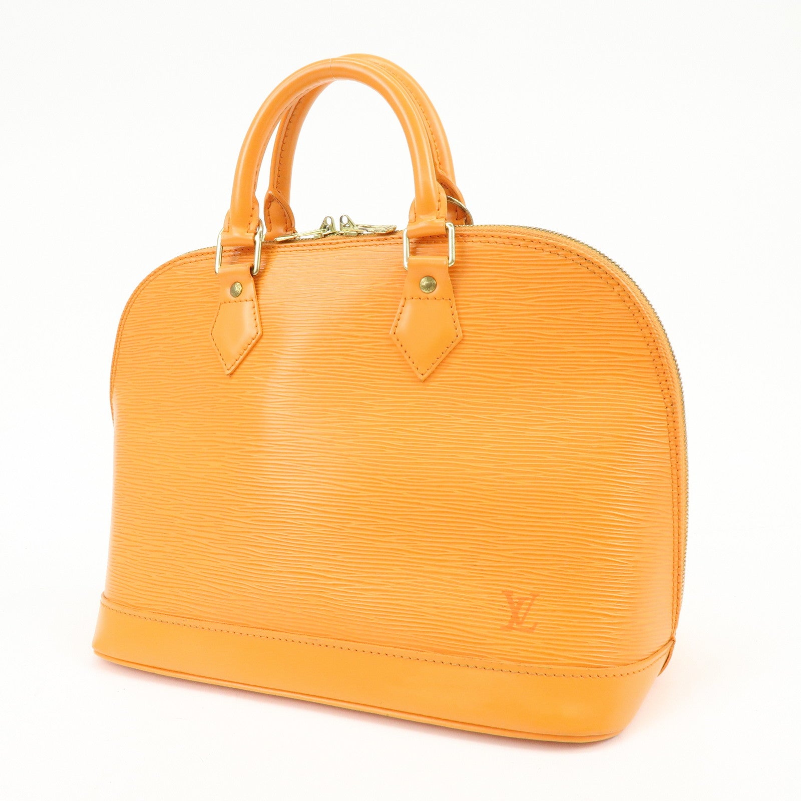 Louis Vuitton Epi Leather Alma PM Hand Bag Mandarin Orange M5124H