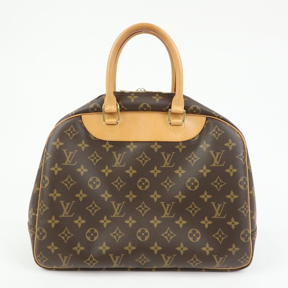 Louis Vuitton Monogram Deauville Canvas Hand Bag Brown M47270