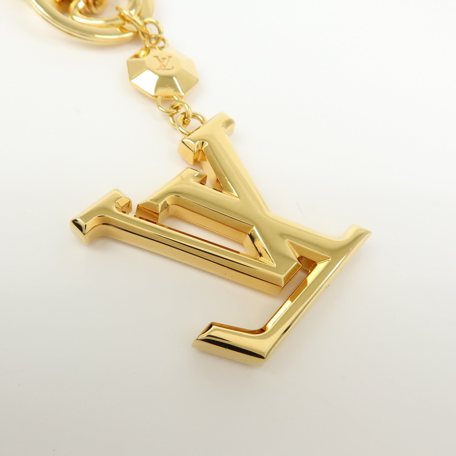 Louis Vuitton Porte Cles LV Facettes Bag Charm Gold M65216