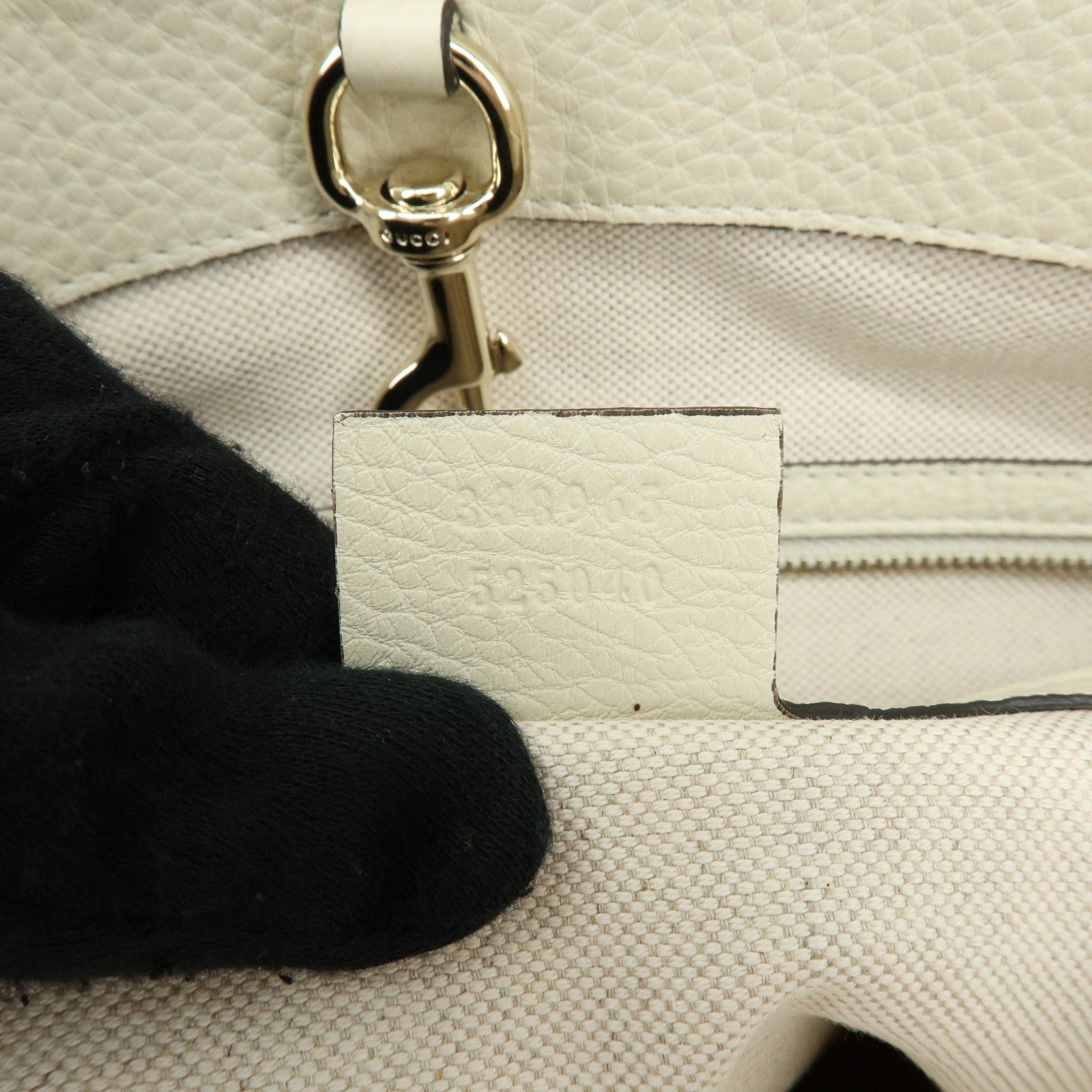 GUCCI Bamboo Raffia Leather Tote Bag Hand Bag Orange White 338965