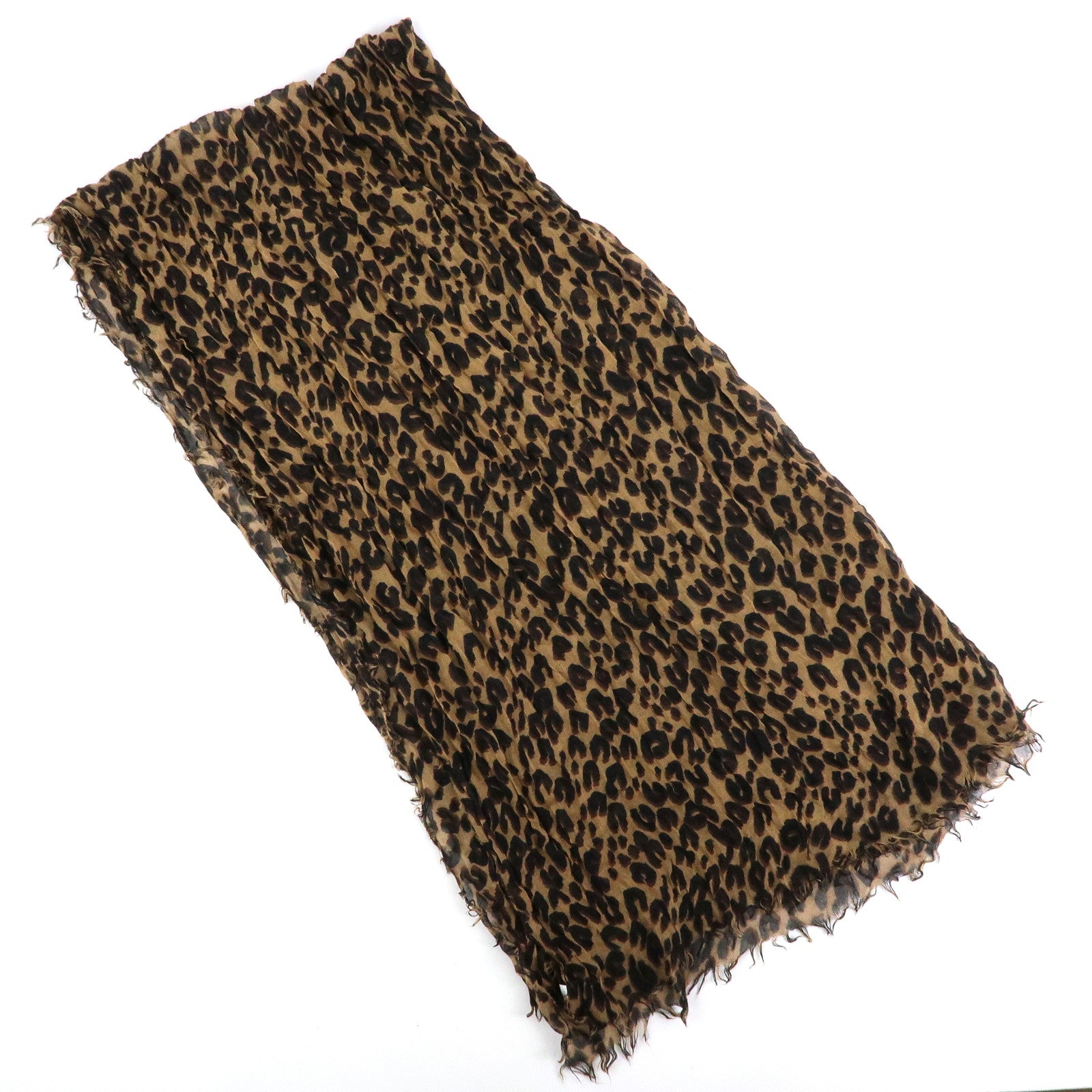 Louis Vuitton Etole Cashmere Silk Scarf Leopard Brown M72215