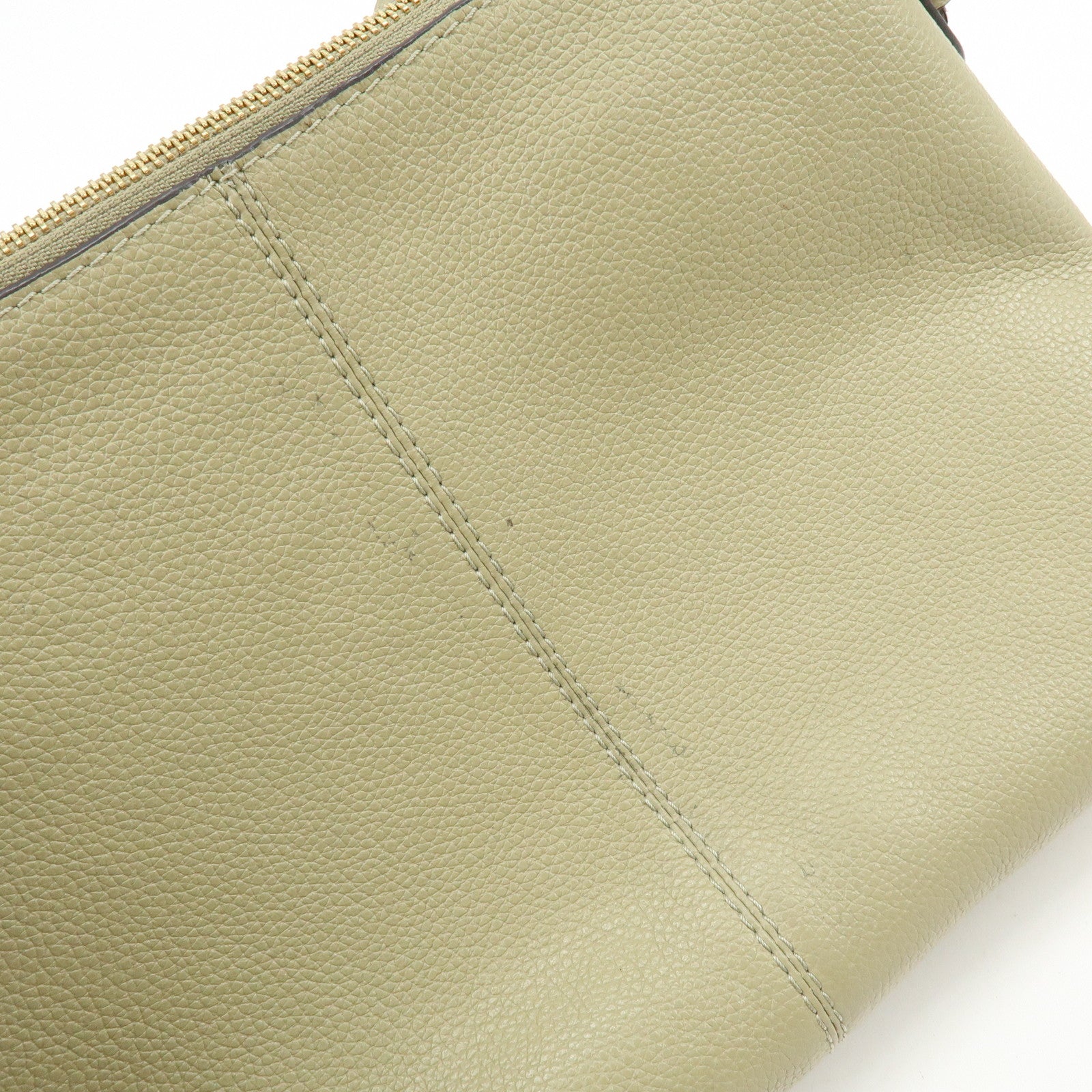 Chloe See by Chloe Joan Leather Suede 2Way Hand Bag Shoulder Bag Beige