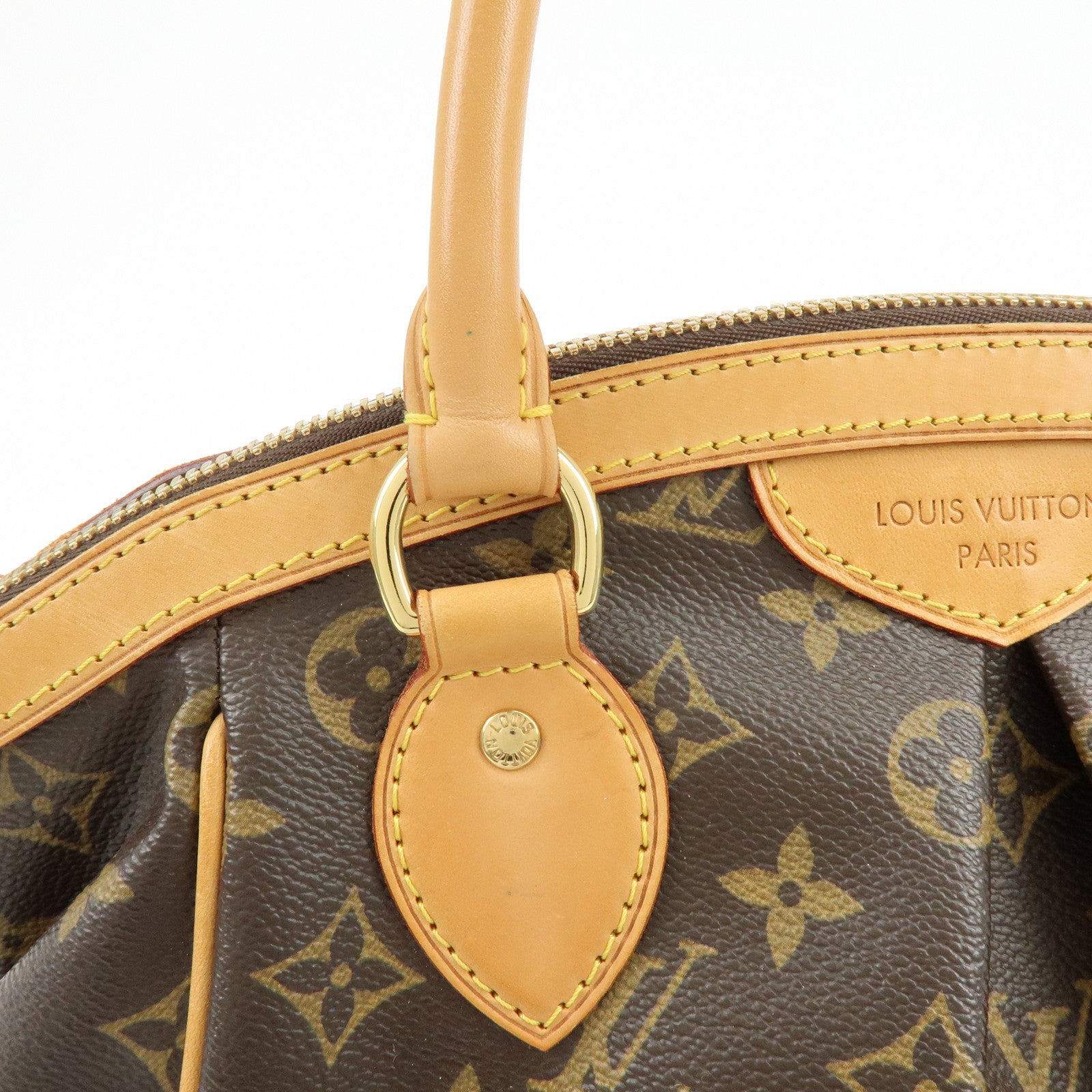 Louis Vuitton Monogram Canvas Tivoli PM Hand Bag Brown M40143