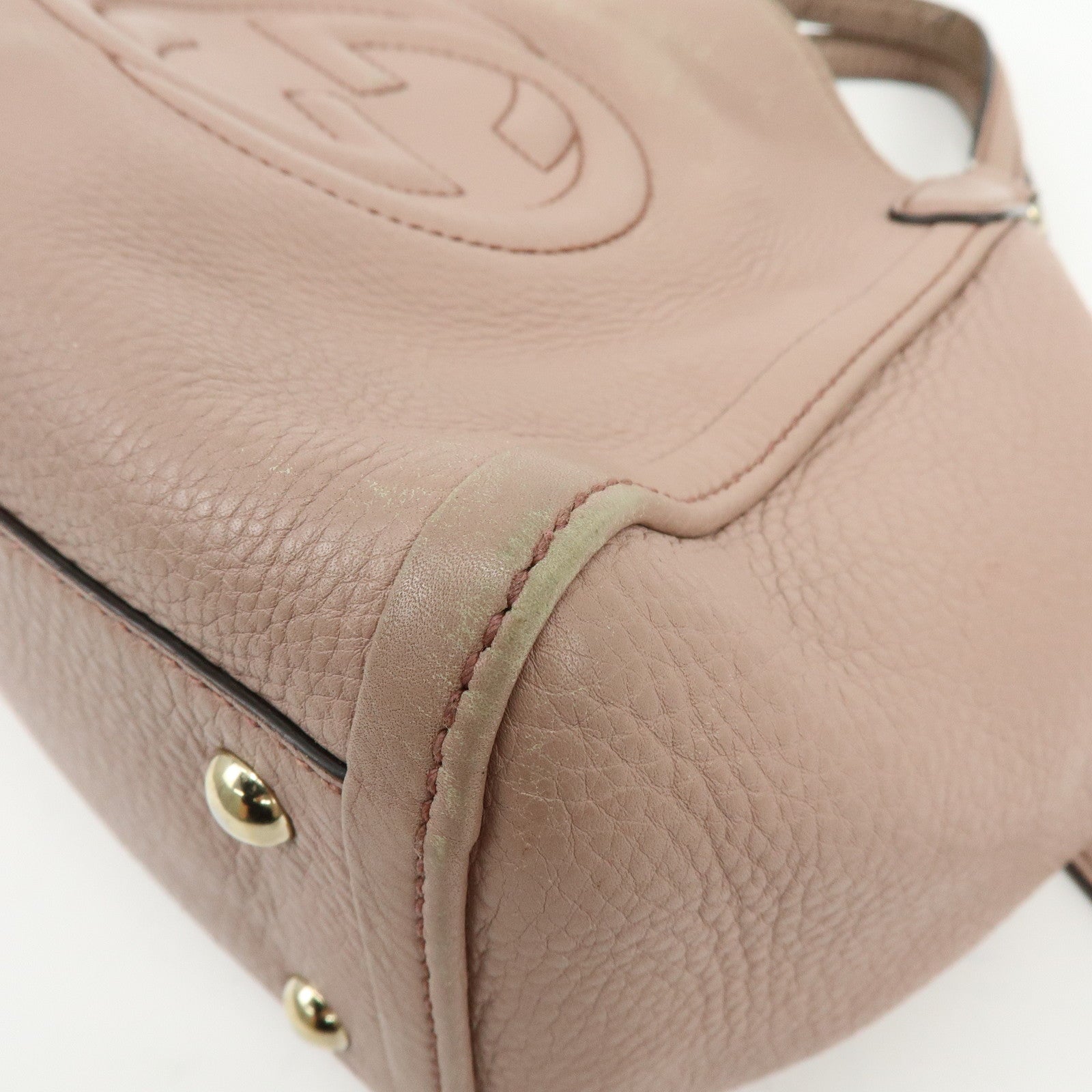 GUCCI SOHO Interlocking G 2Way Hand Bag Japan Limited Pink Beige 336751