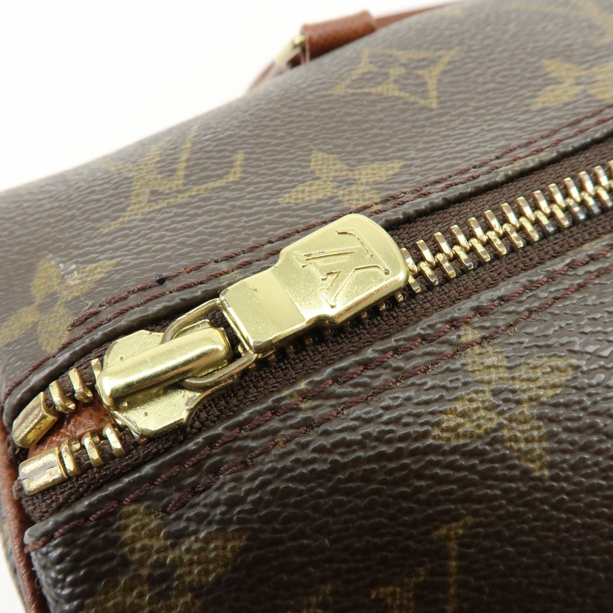 Louis Vuitton Monogram Papillon 30 Hand Bag Brown M51365