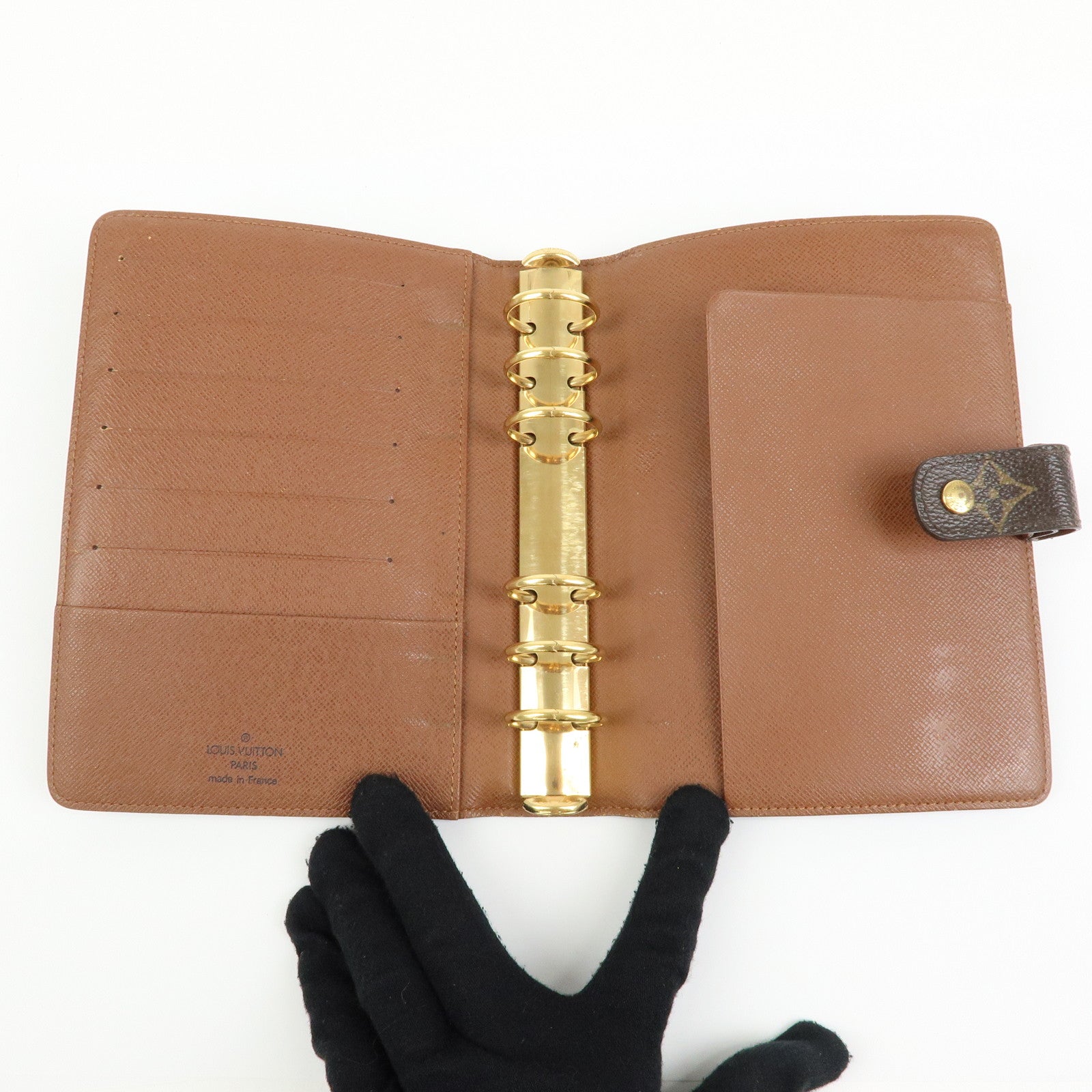 Louis Vuitton Monogram Agenda MM Planner Cover Brown R20004