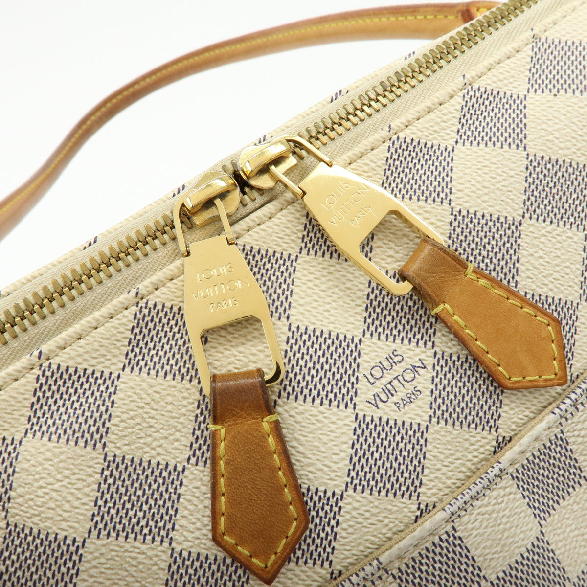 Louis Vuitton Damier Azur Canvas Figheri PM Tote Shoulder Bag N41176