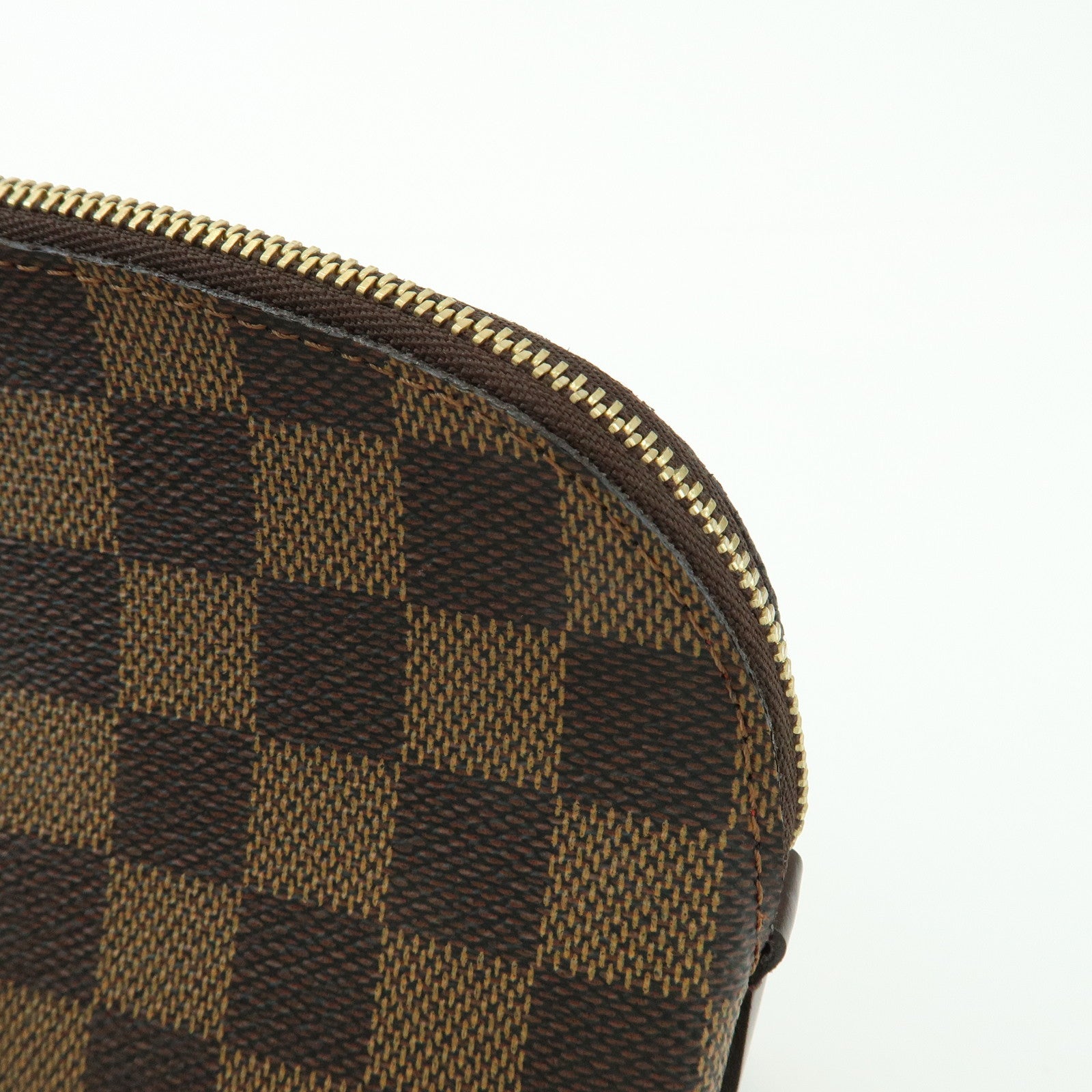 Louis Vuitton Damier Pochette Cosmetic PM Pouch Damier Ebene N47516