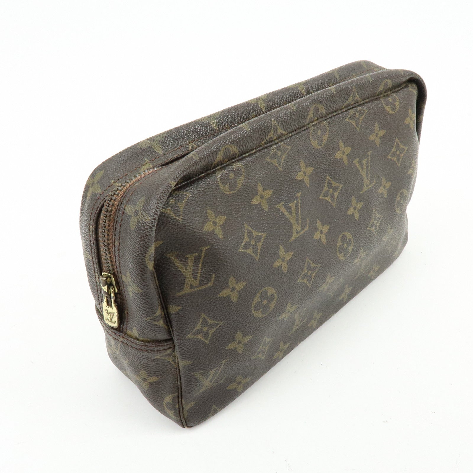 Louis Vuitton Monogram Trousse Toilette 28 Pouch Brown M47522