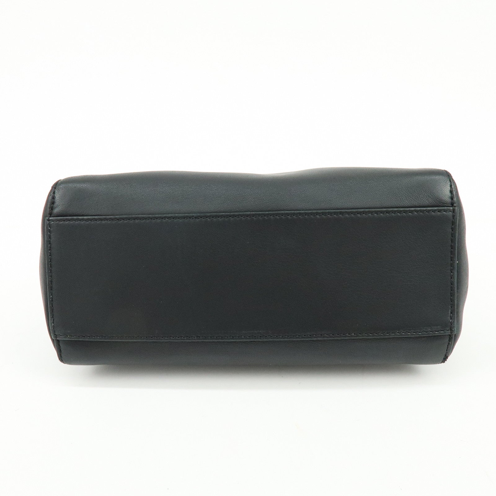 FENDI Peekaboo Mini Leather 2Way Hand Bag Shoulder Bag Black 8BN244